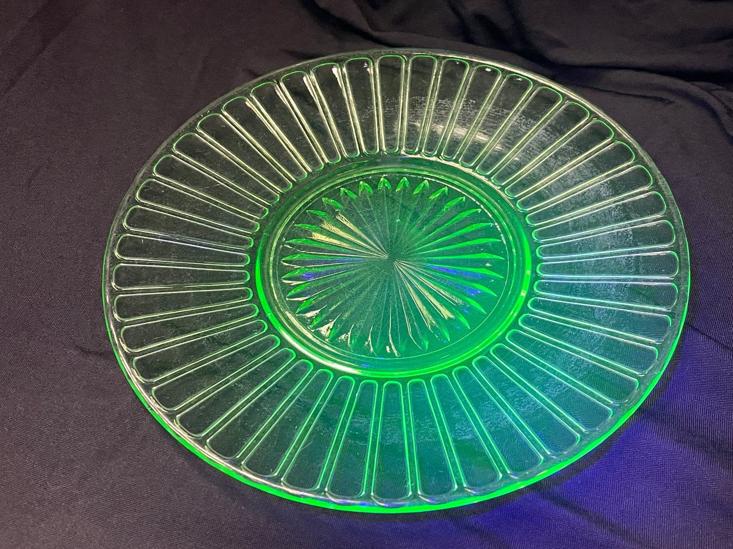 Uranium Glass Plate
