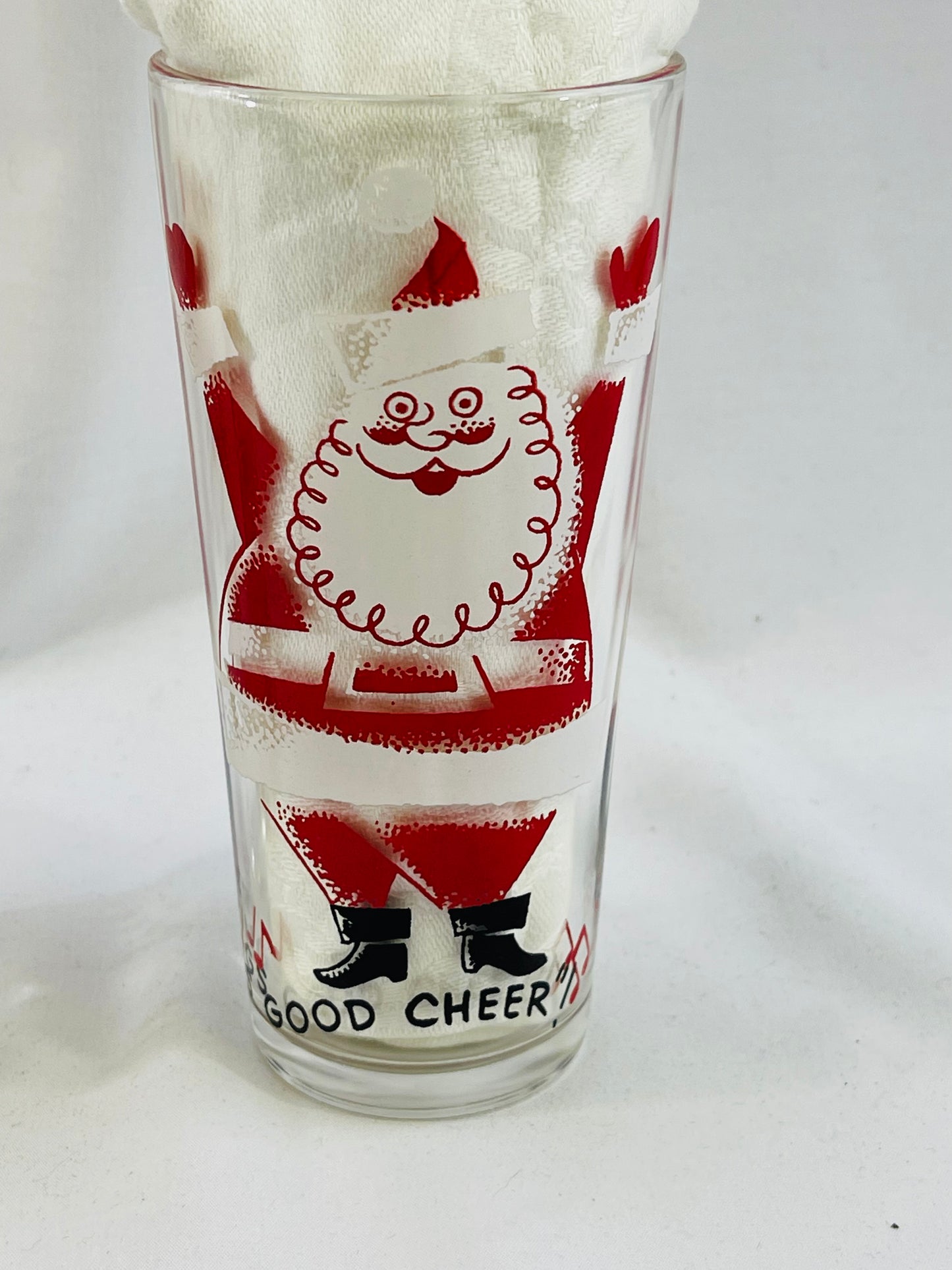 Santa Brings Good Cheer Highball Glasses