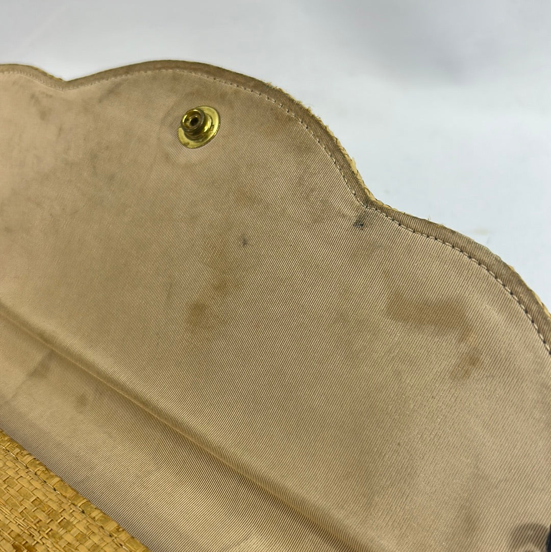 Panama Weave Natural clutch
