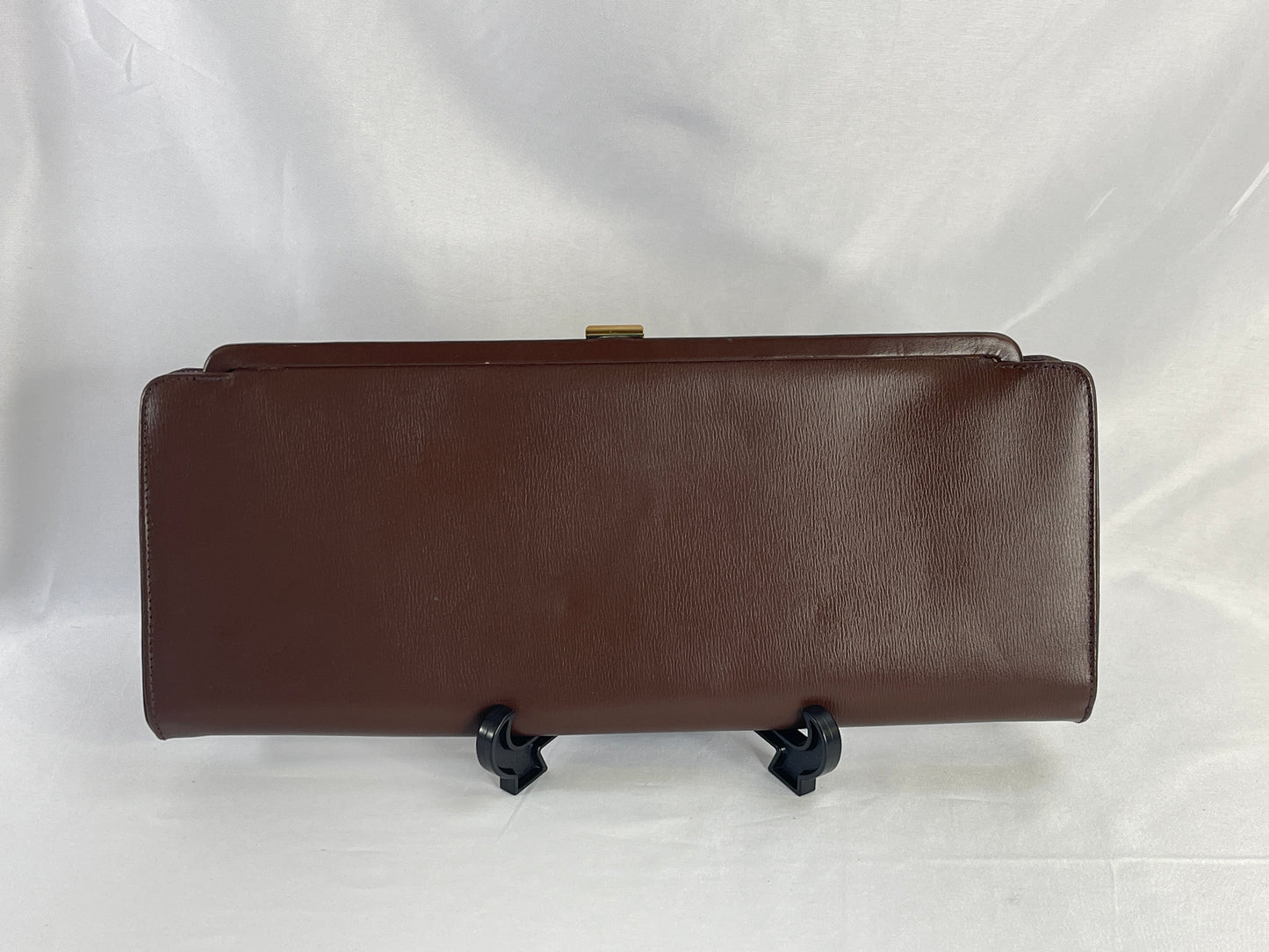 Brown Vinyl Clutch