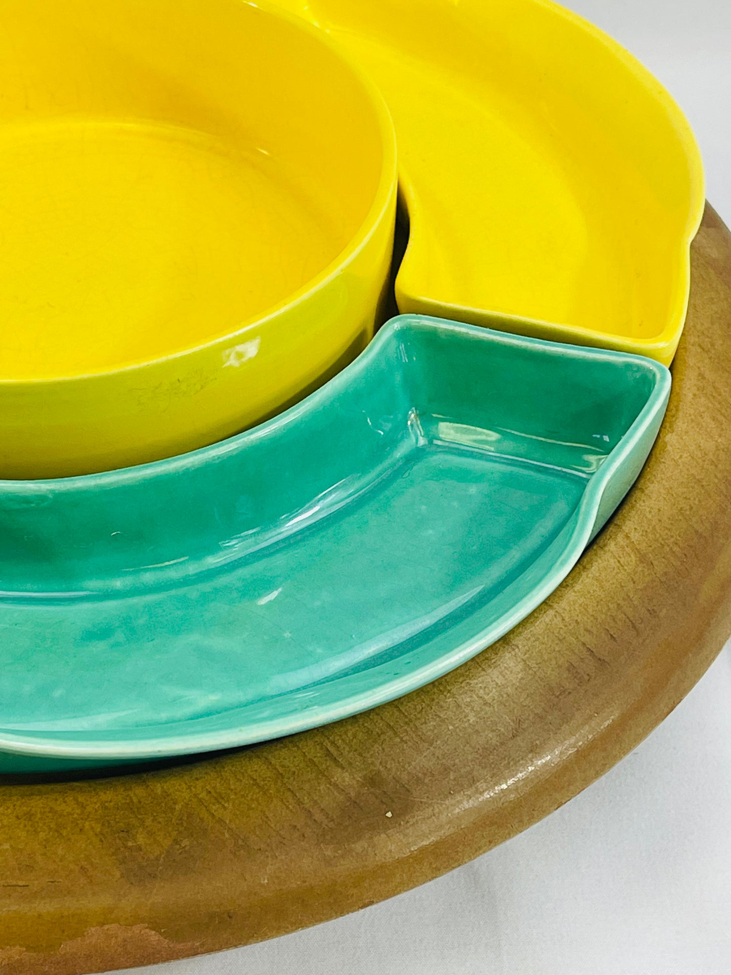 Teal & Yellow Lazy Susan