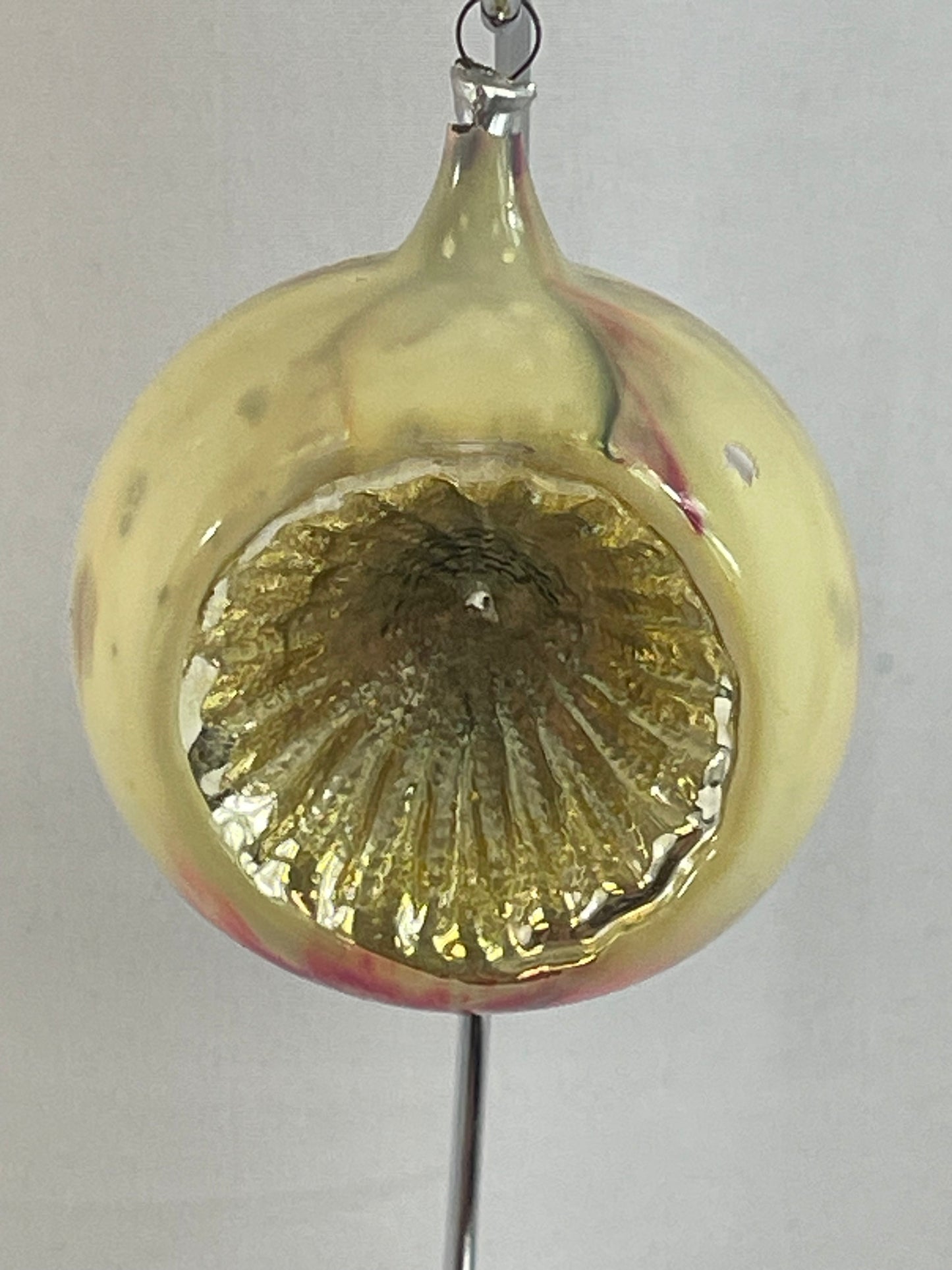 Antique German Indent End Of Day Ornament