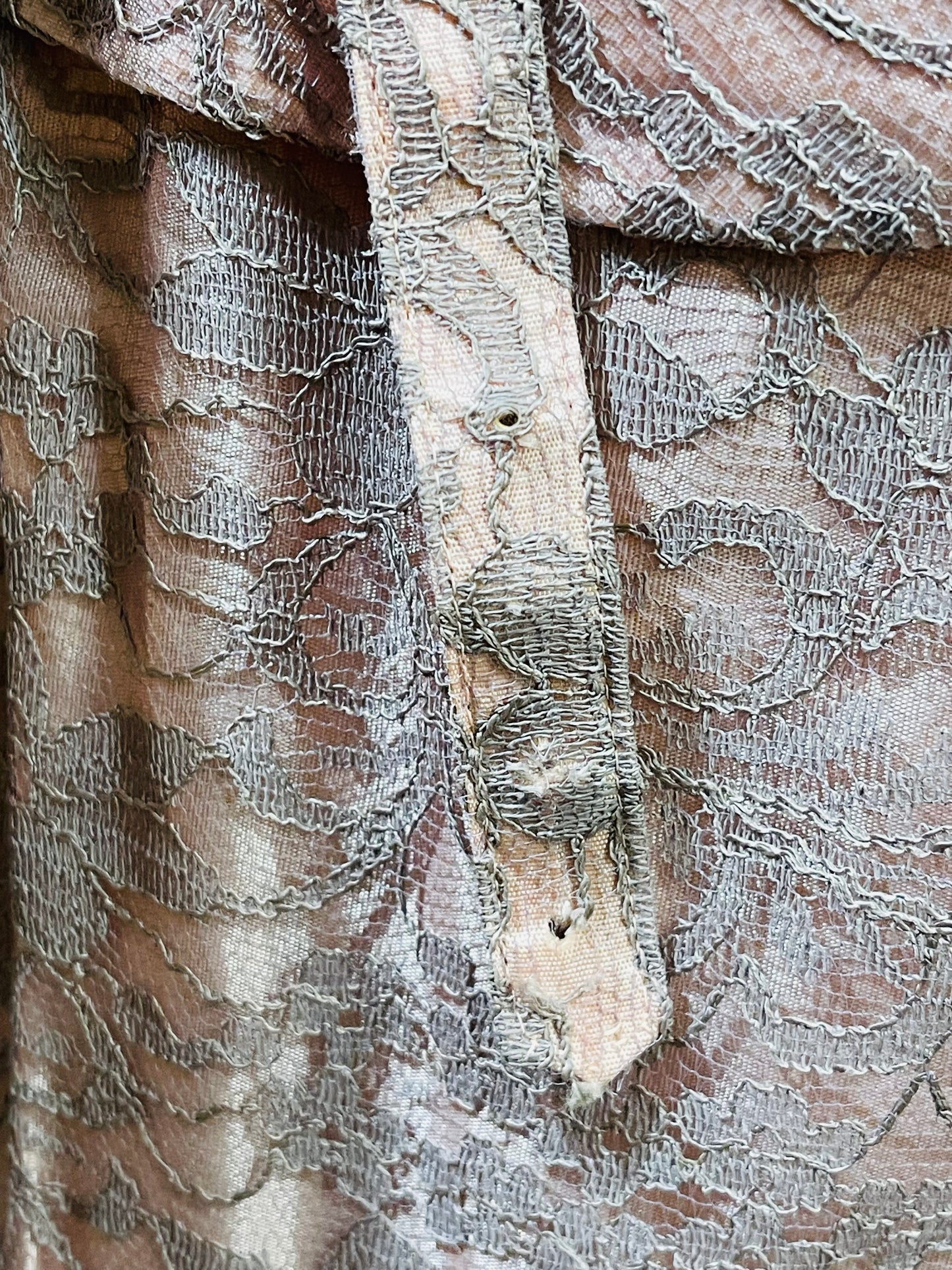 50s Mauve Lace Dress