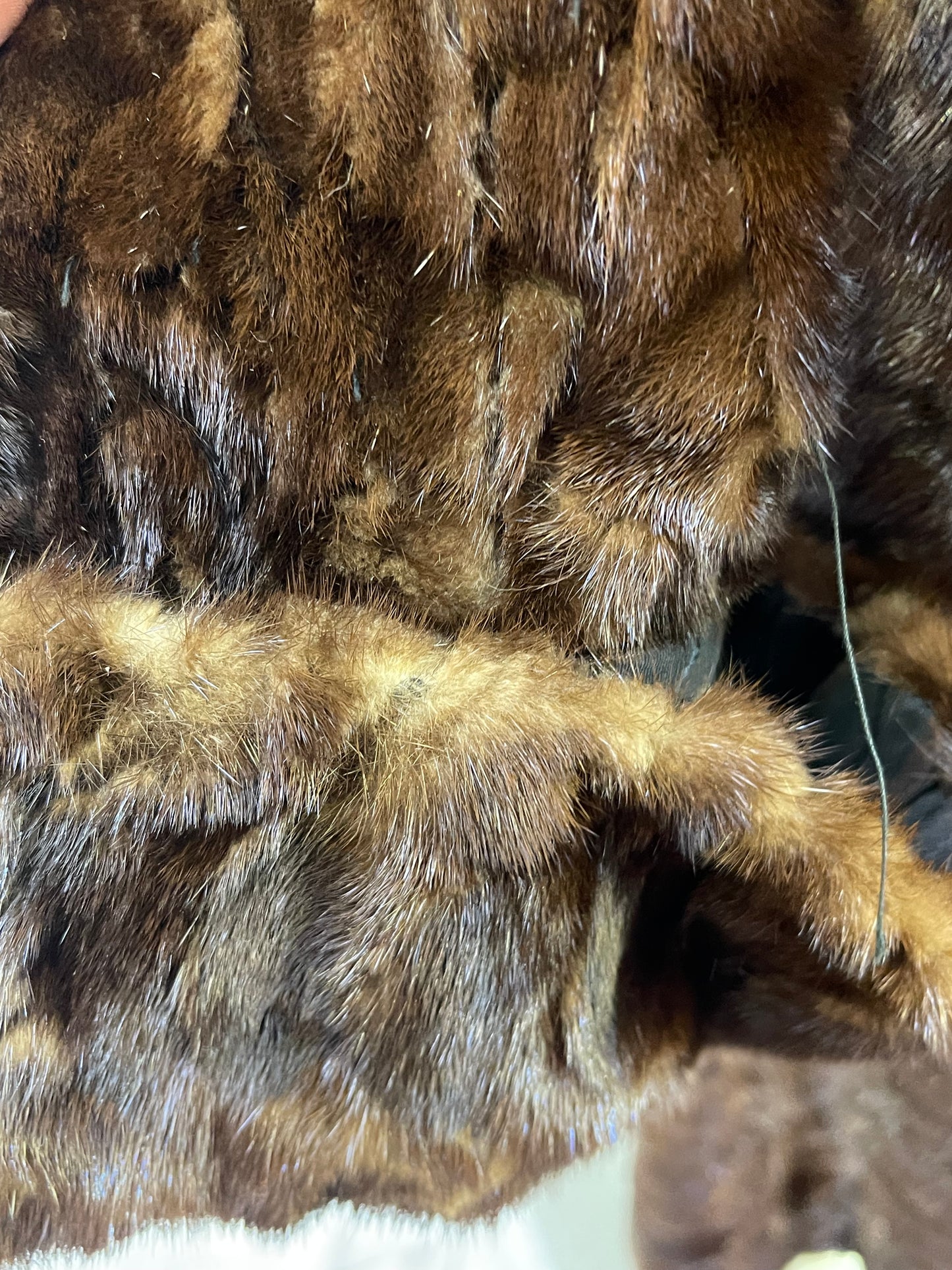 George Vares Herringbone Mink Coat