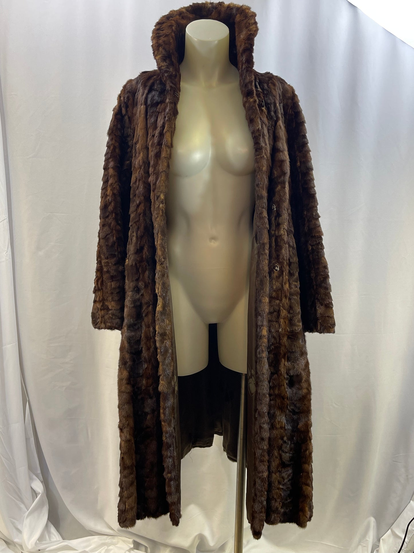Herringbone Mink Coat
