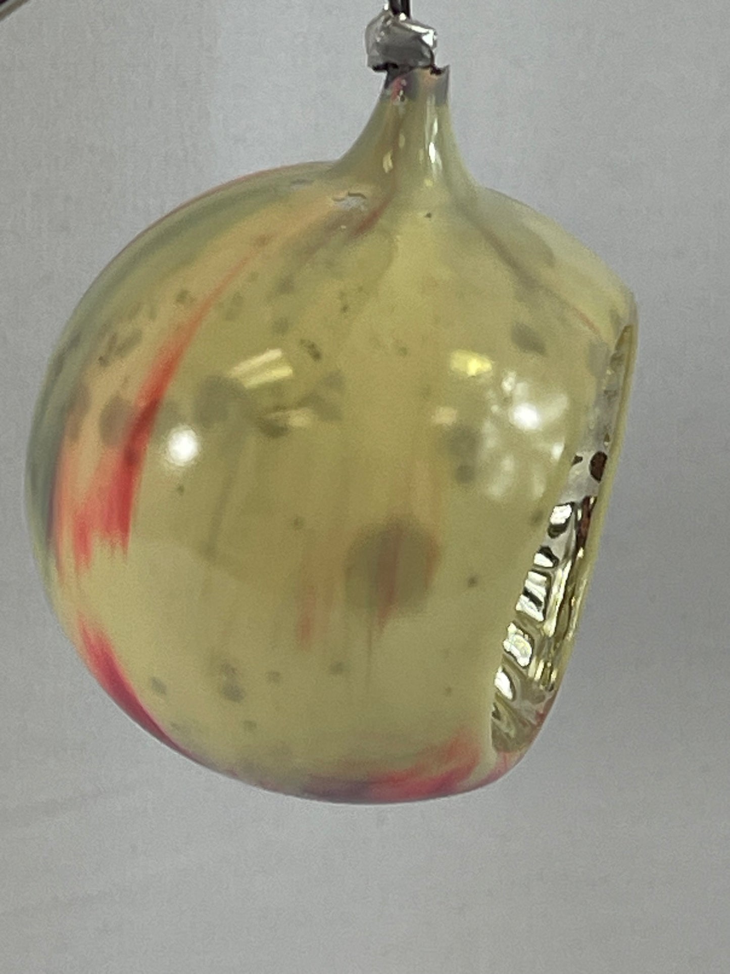 Antique German Indent End Of Day Ornament