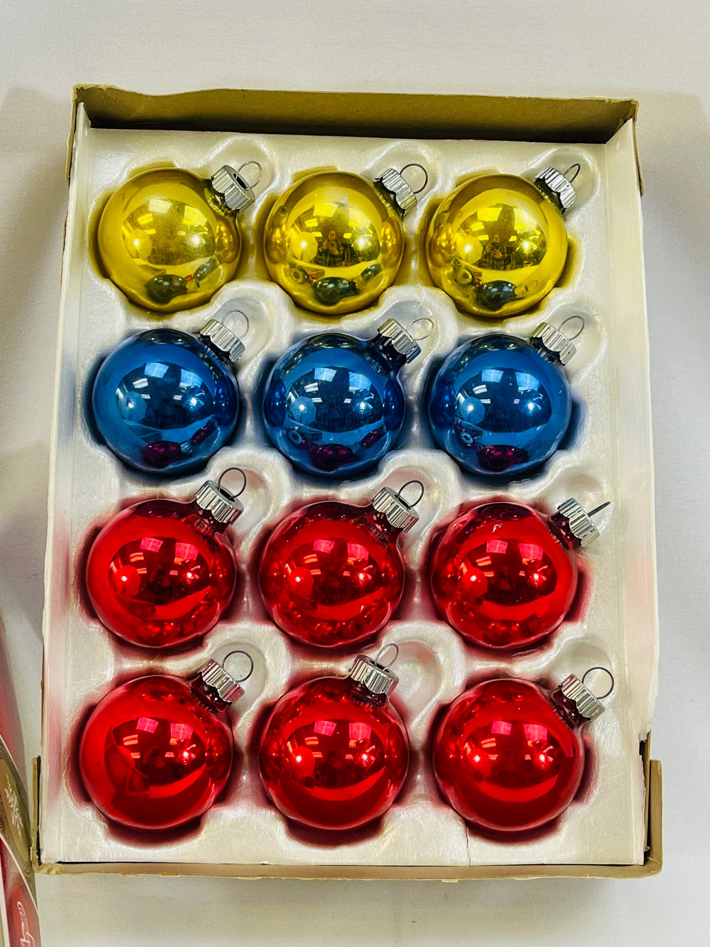 Shiny Brite Ornaments - small mixed colors