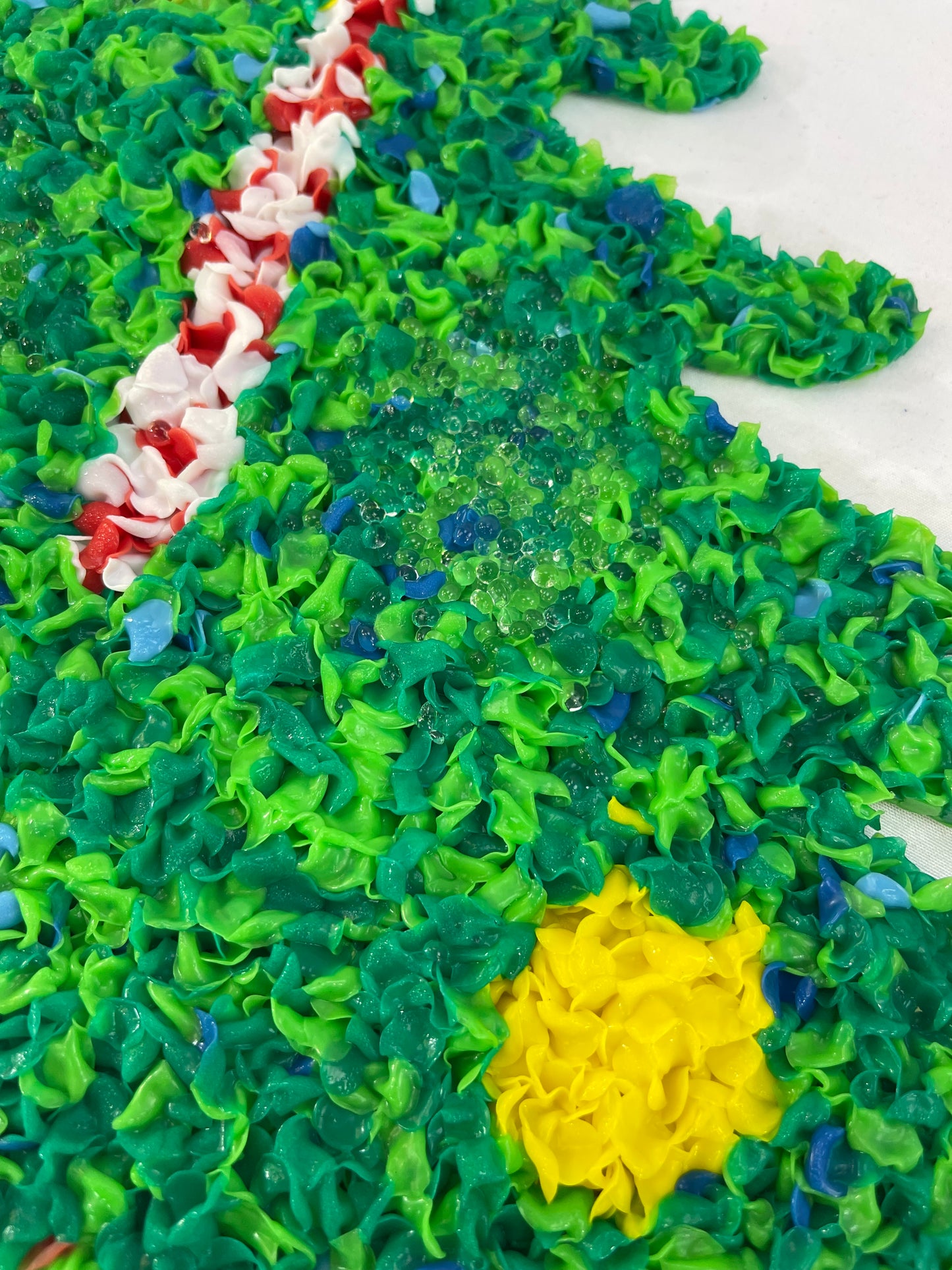 Melted Popcorn Plastic Christmas Trees