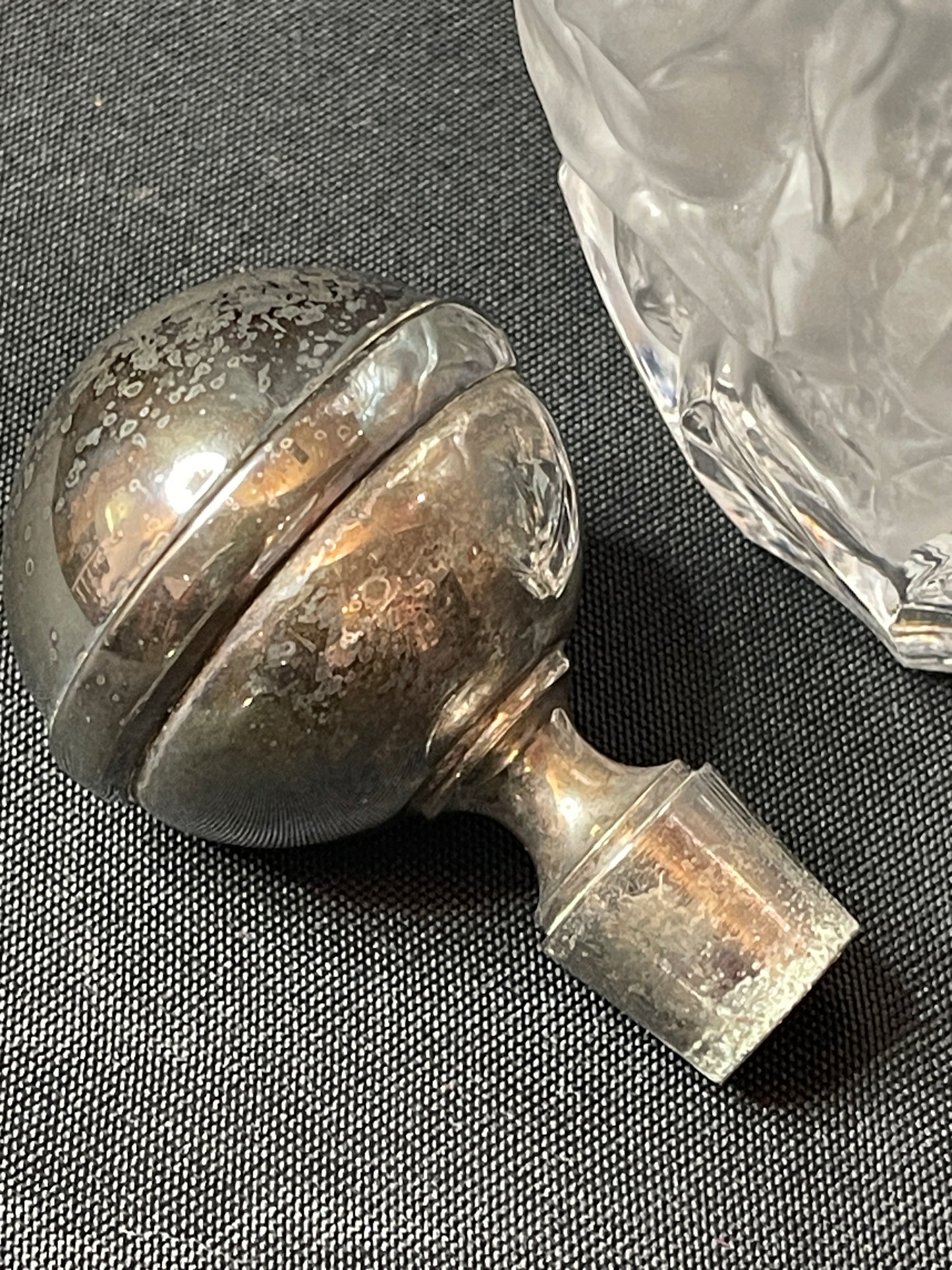 Elegant Etched Rose Decanter