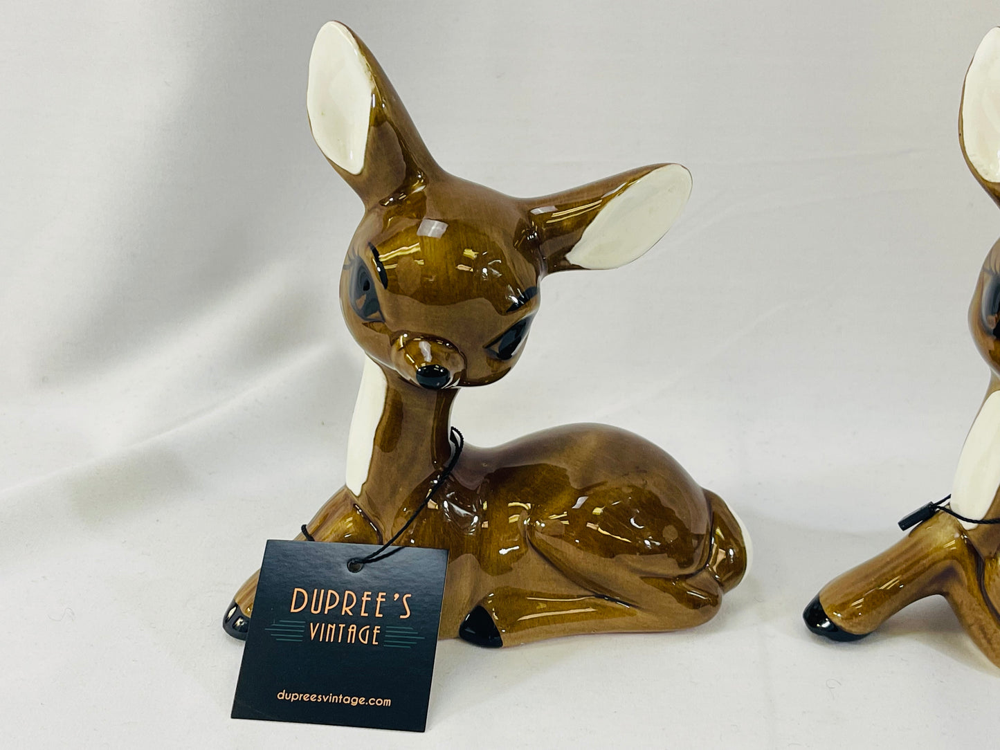Vintage Duo of Ceramic Deer