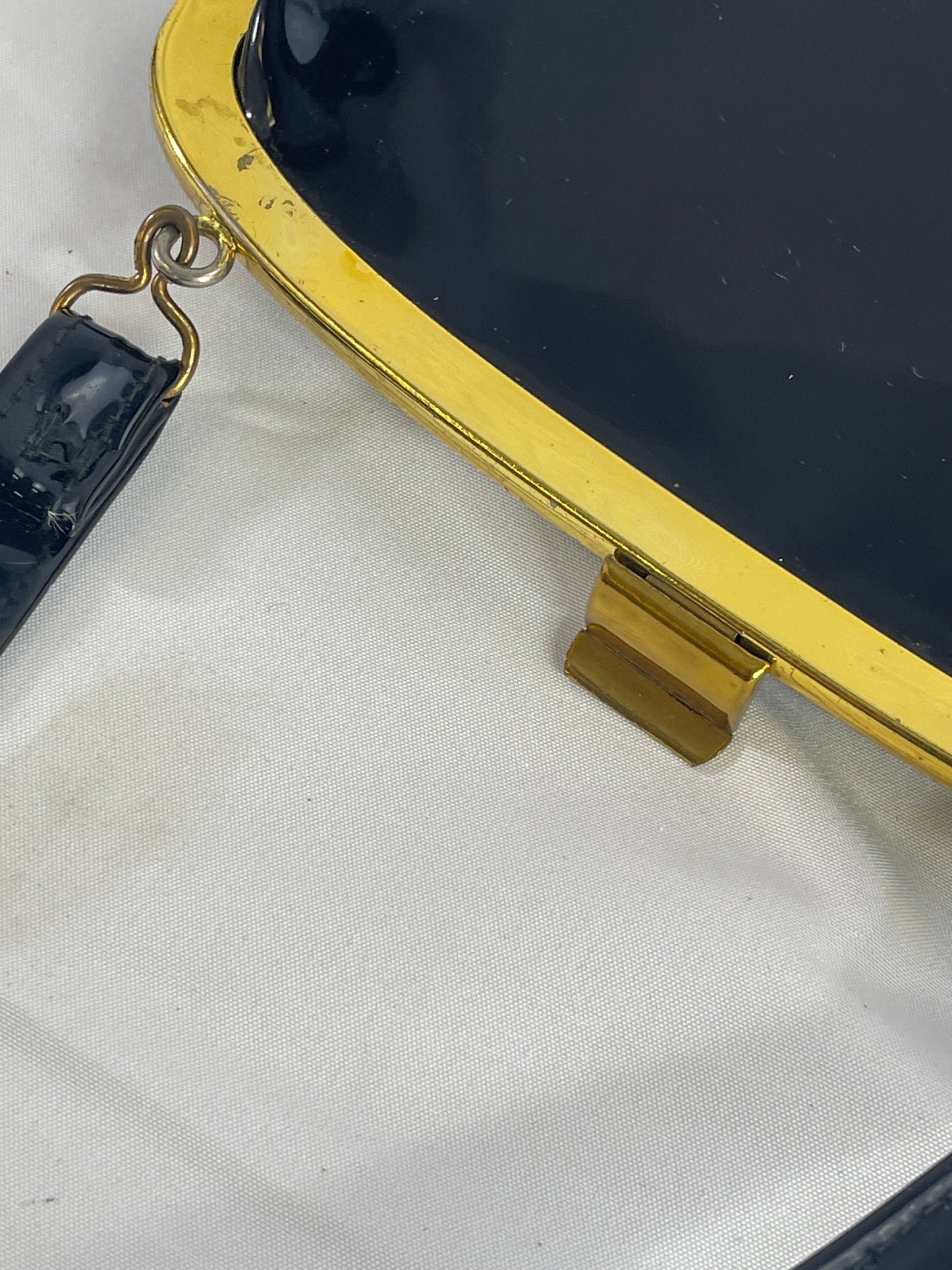 Black Patent Leather Purse