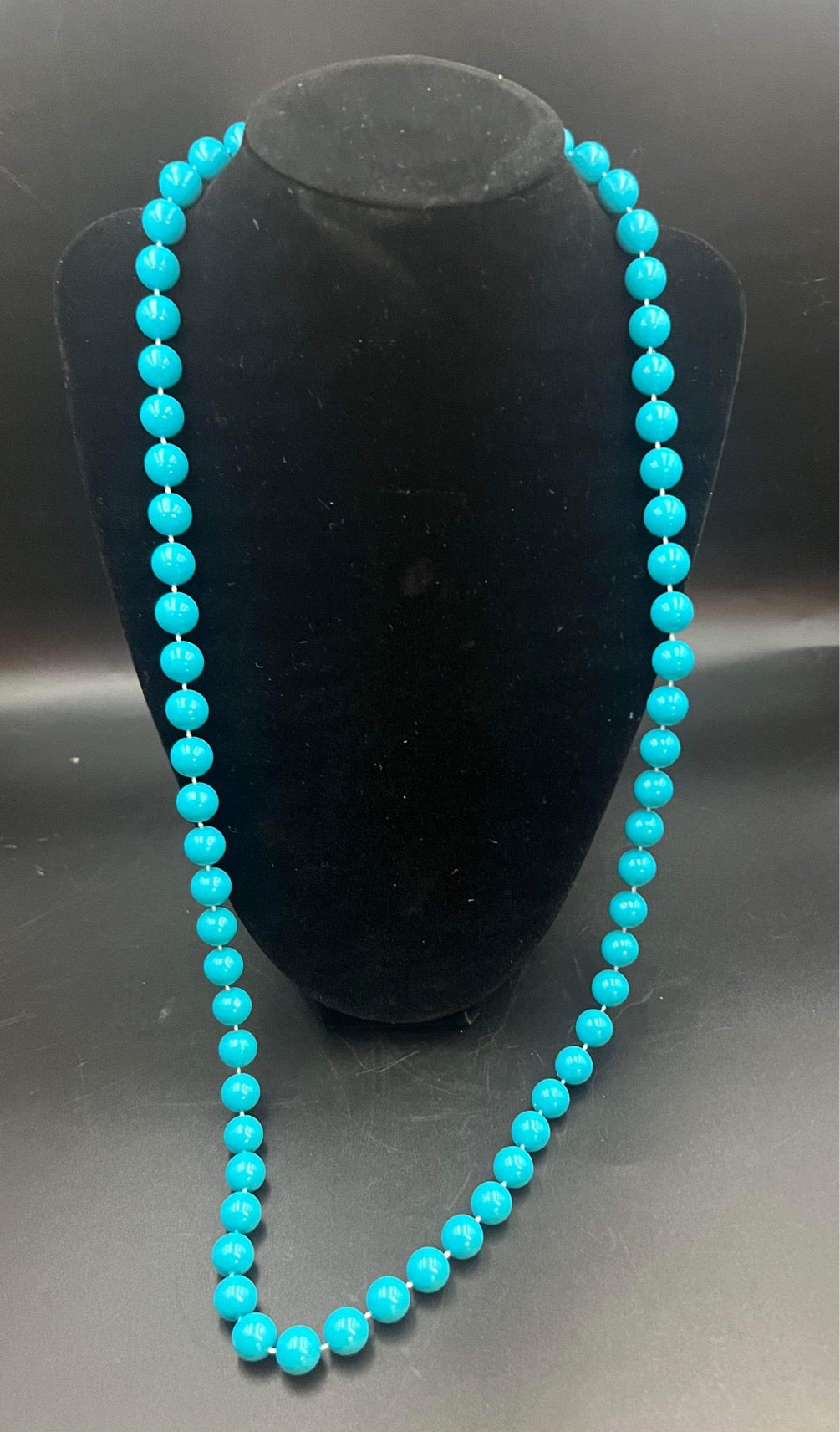 Teal Bead Necklace