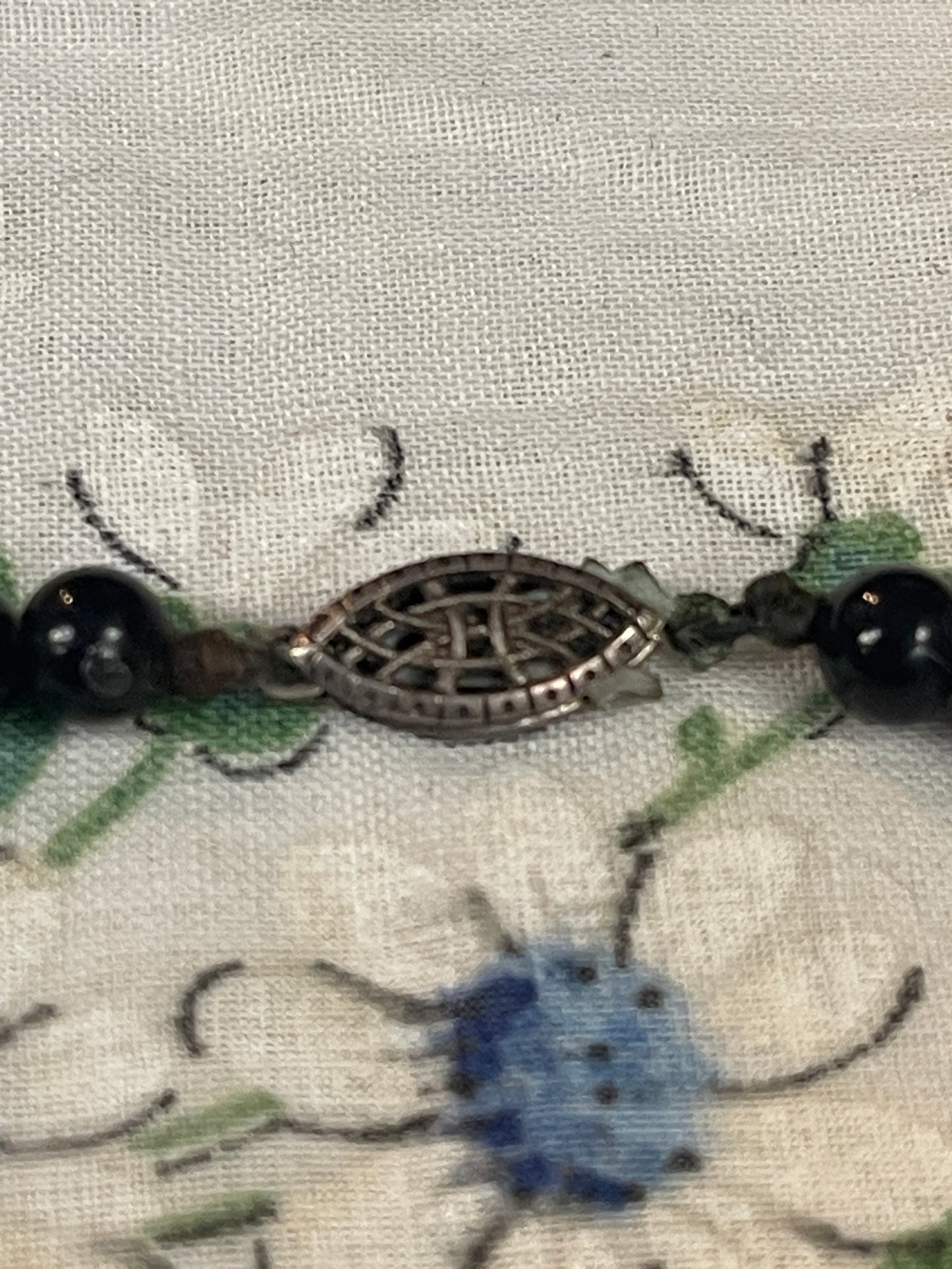 Black & Silver Beaded Necklace