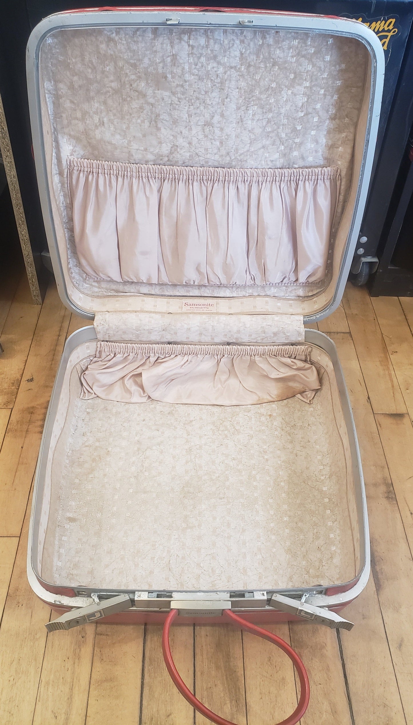Red Samsonite Hard Suitcase Set
