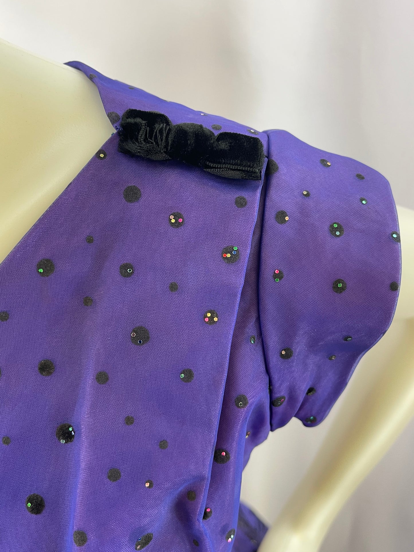 Glorious 50s Vibrant Purple Dress