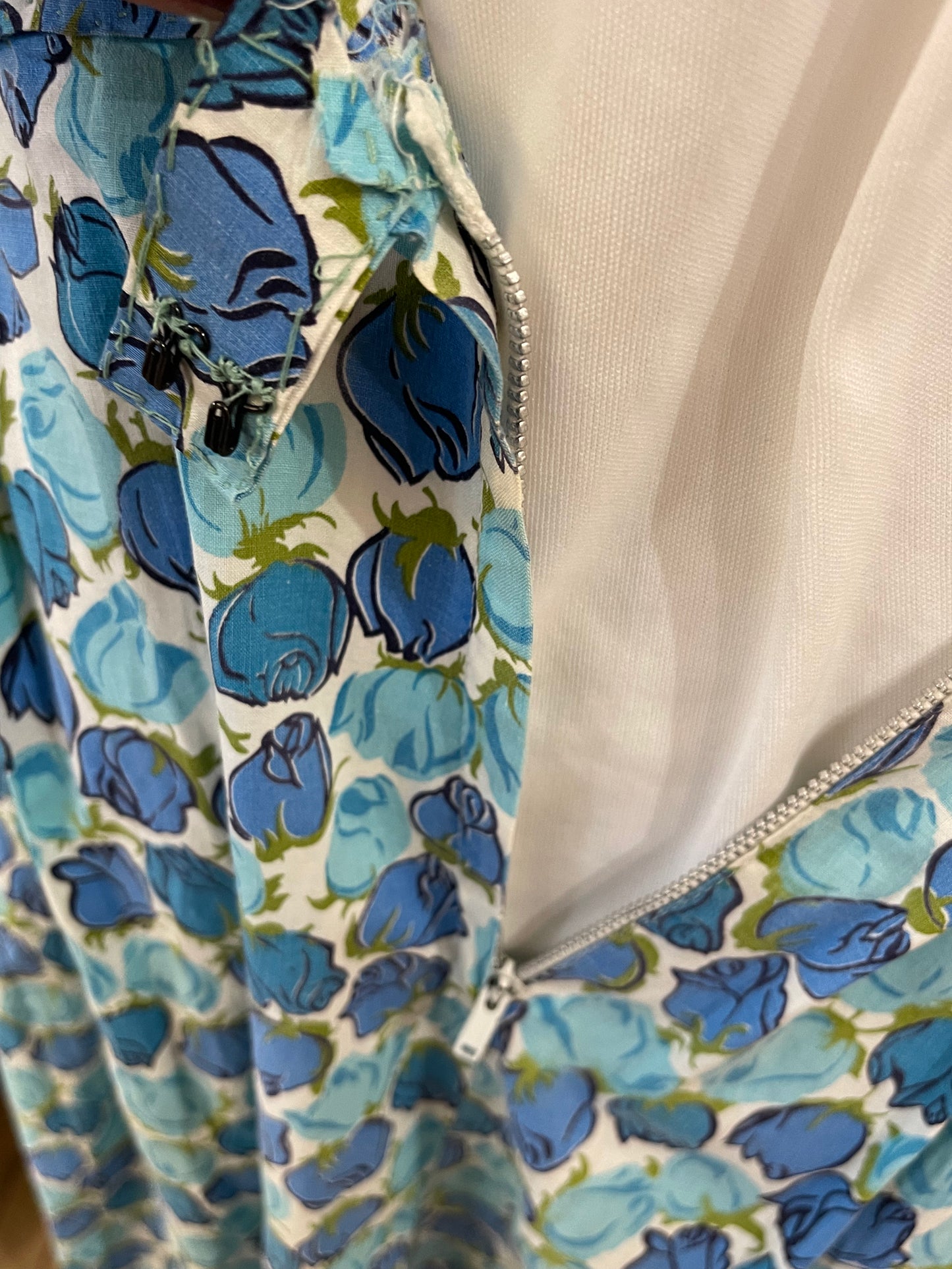 50s Blue Rose Skirt