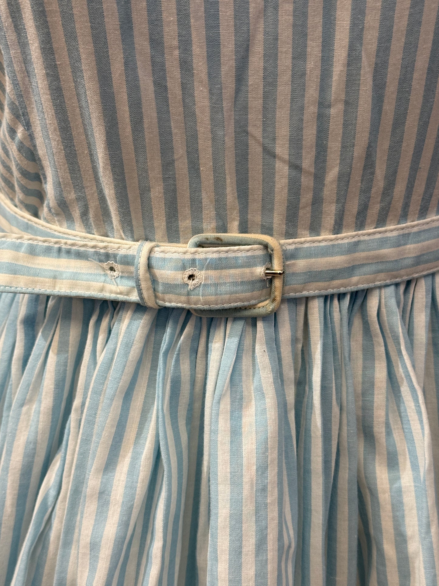 Blue Striped Butterfly Dress