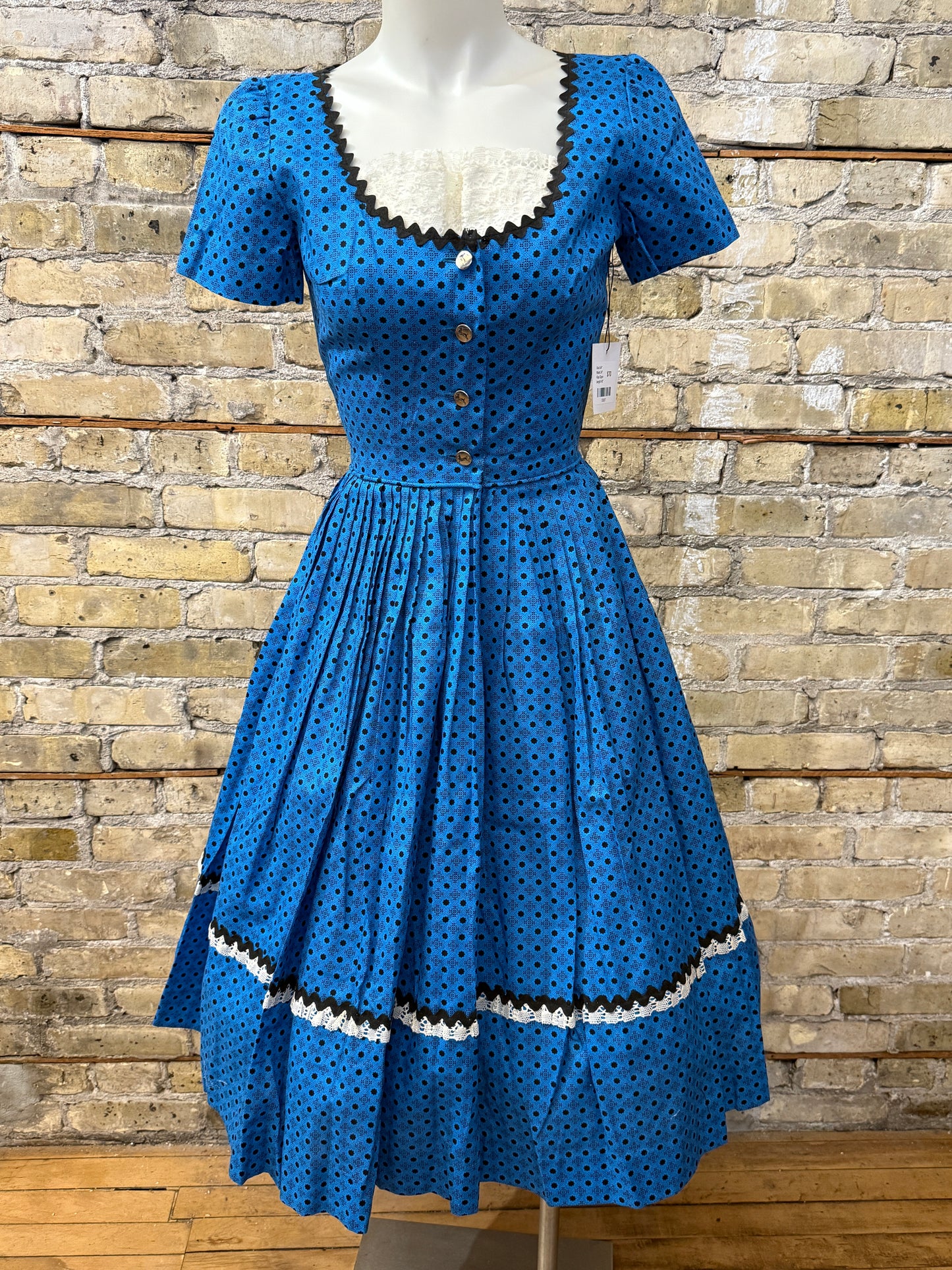 Blue Cotton Day Dress