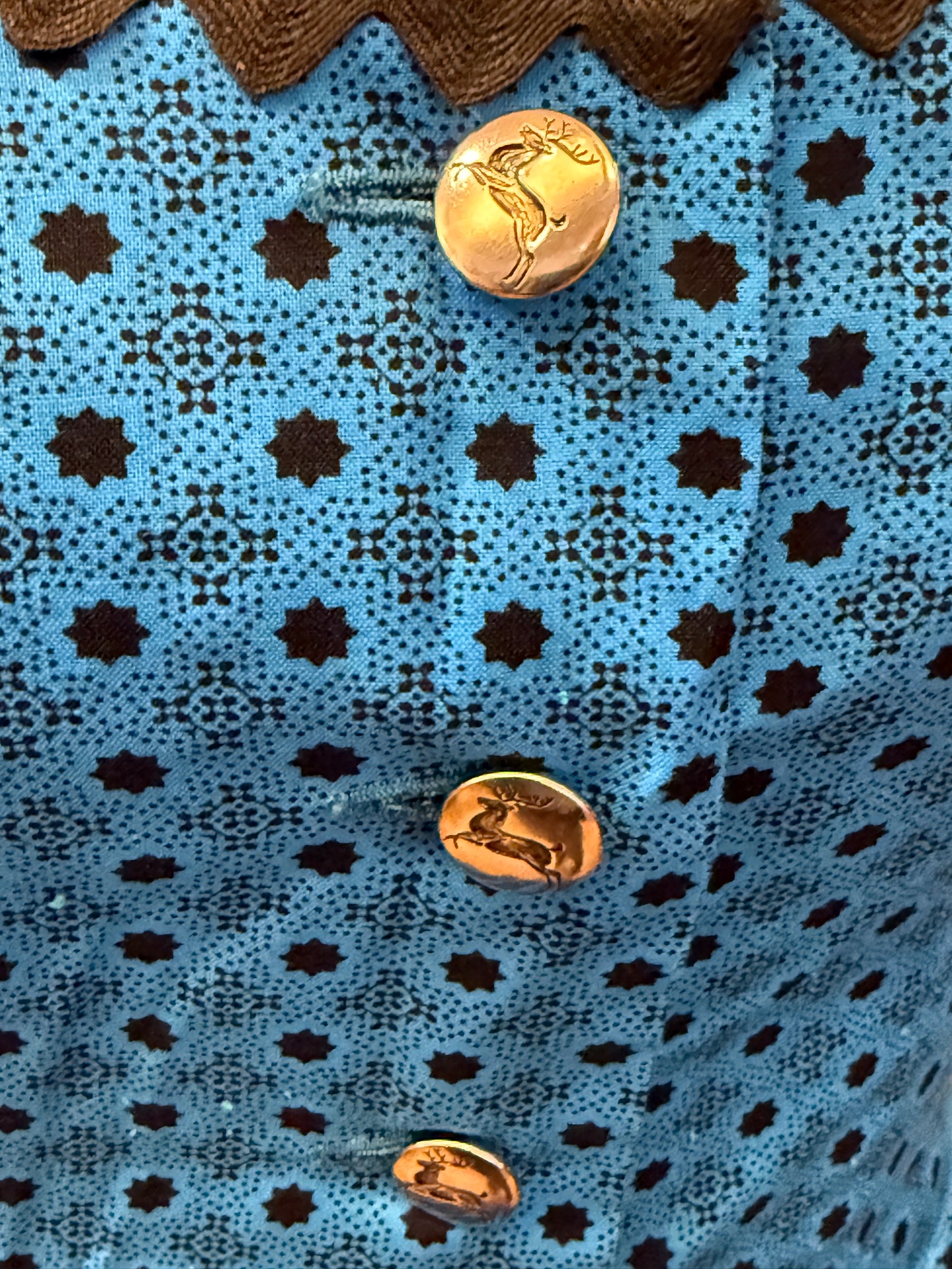 Blue Cotton Day Dress