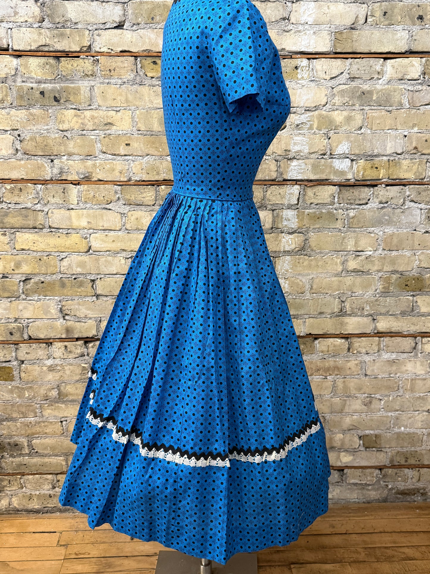 Blue Cotton Day Dress