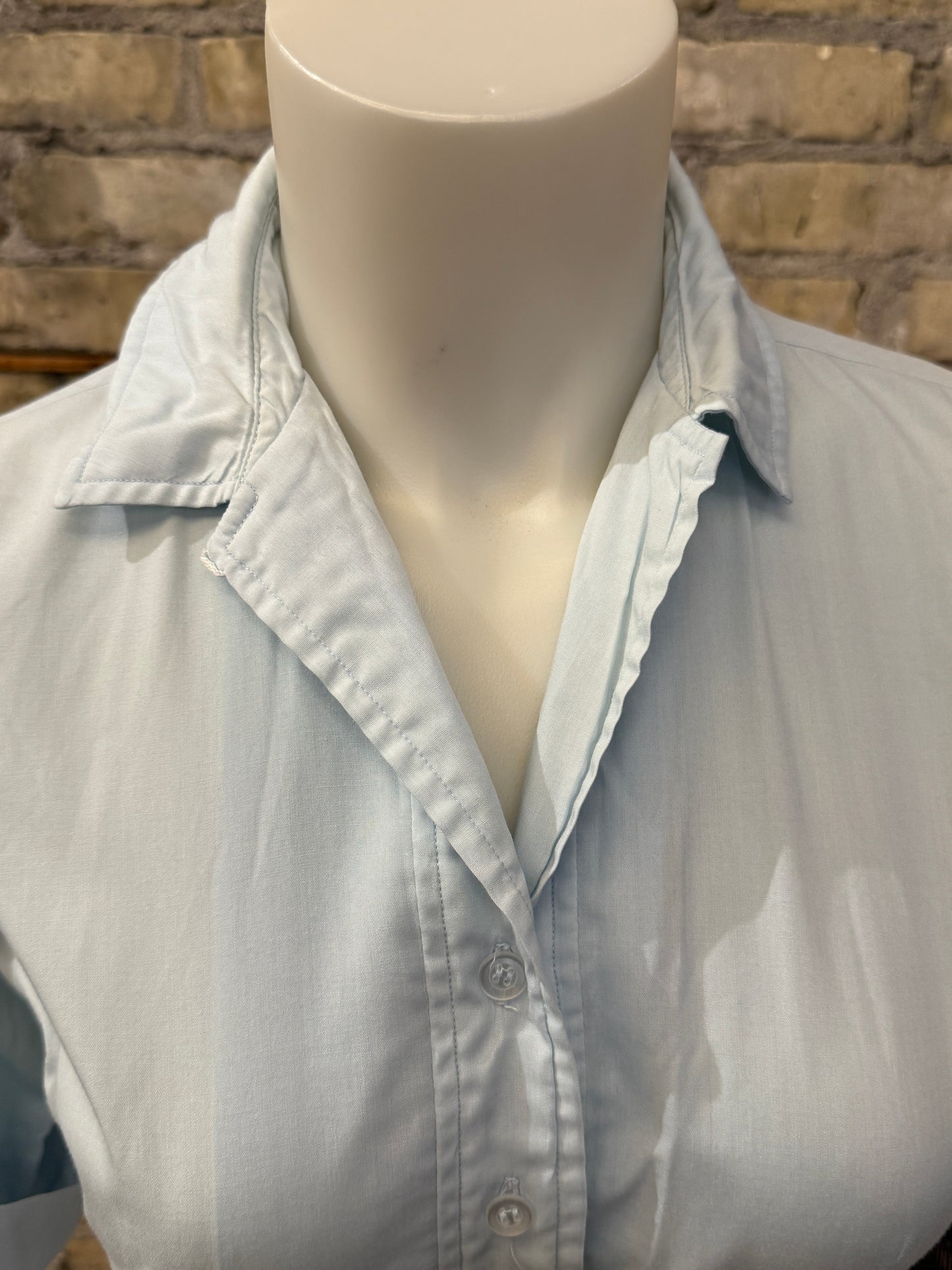 Blue Cotton Day Dress with Slip