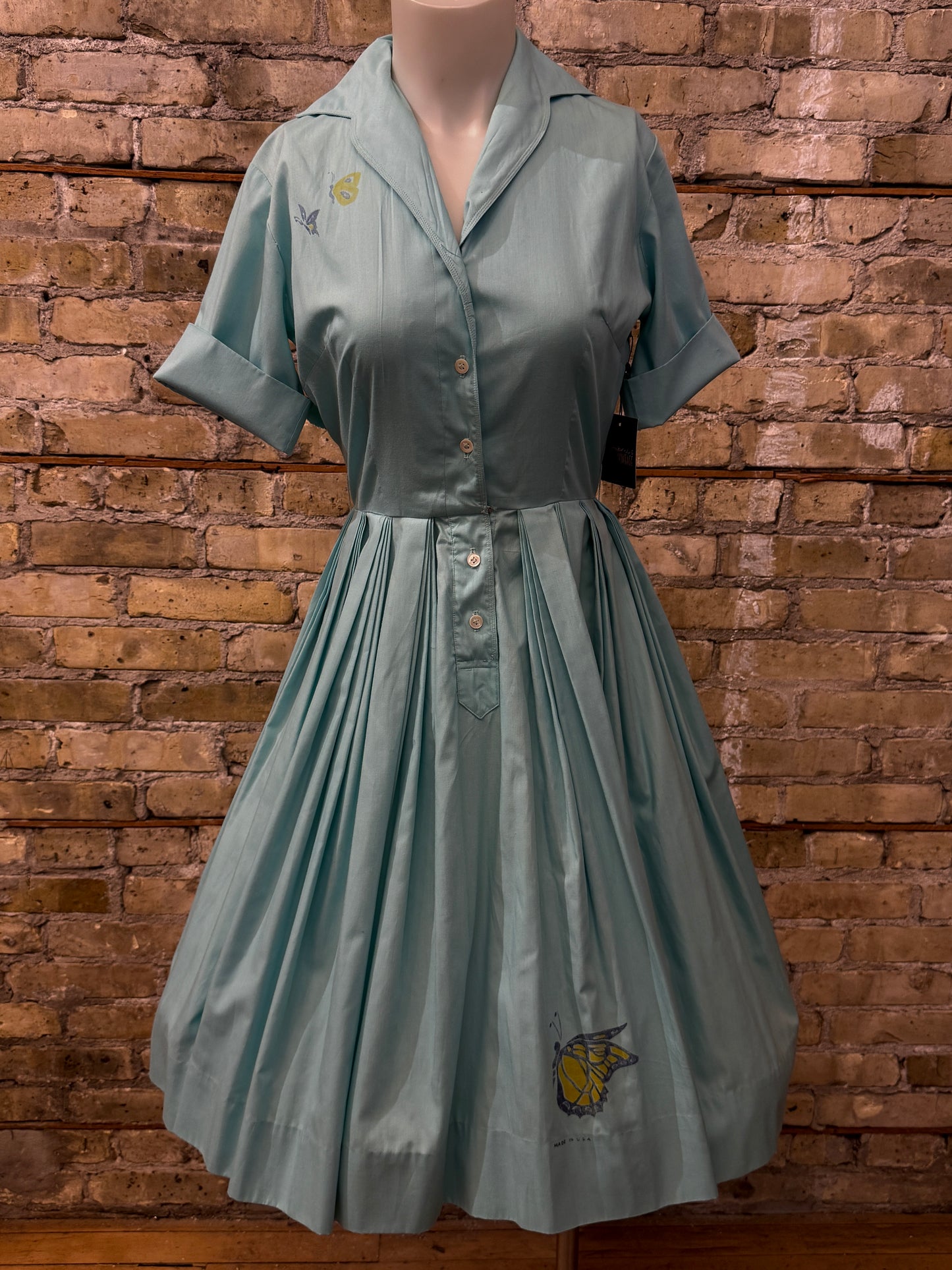 Blue Cotton Day Dress
