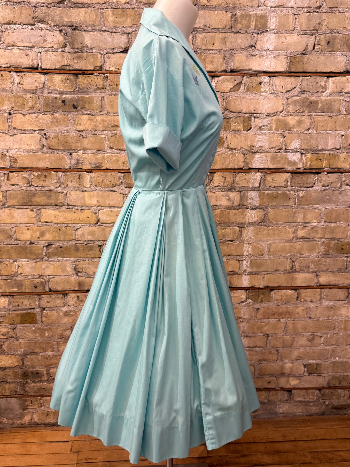 Blue Cotton Day Dress