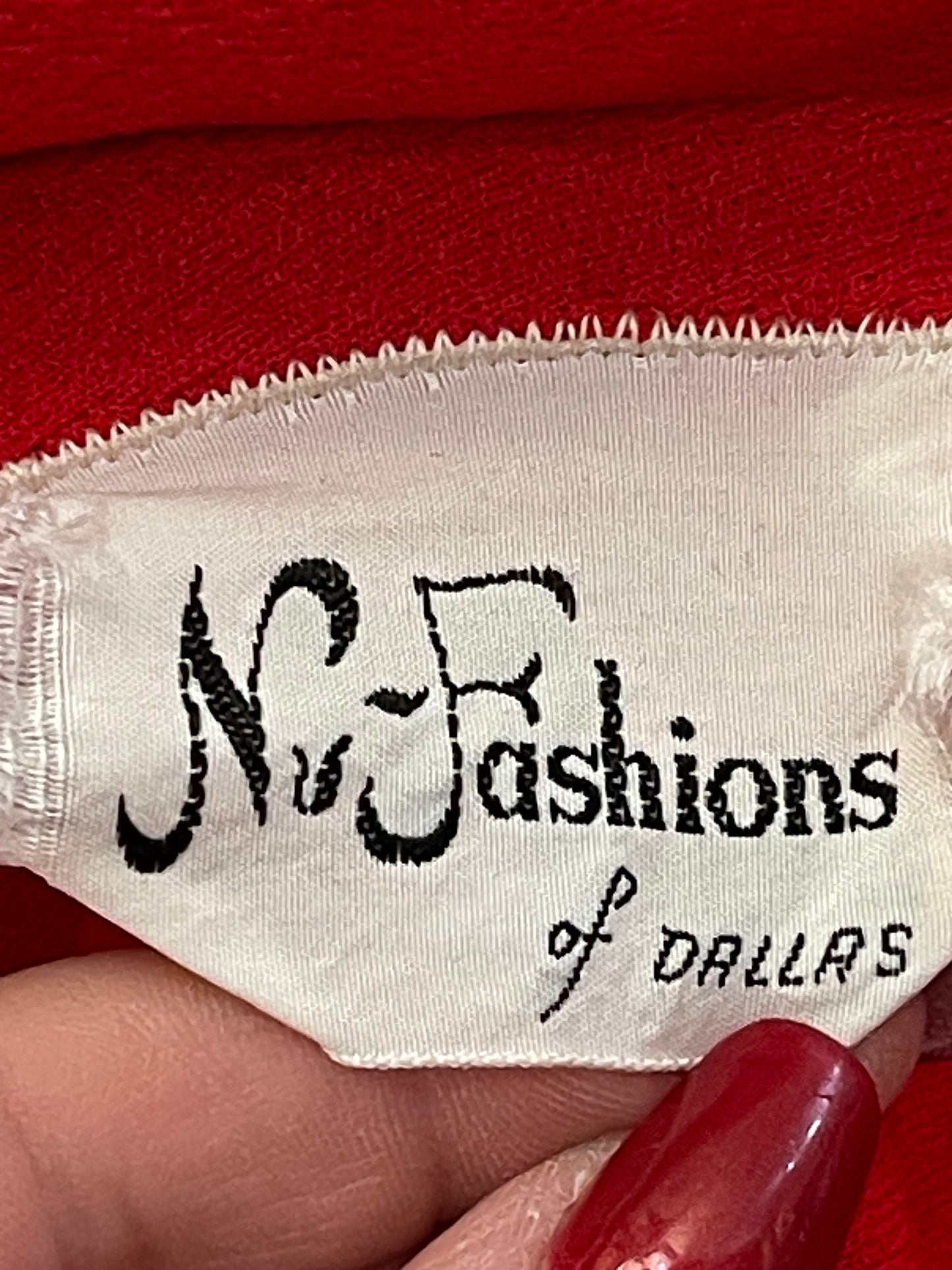 Red & White Open Front Jacket