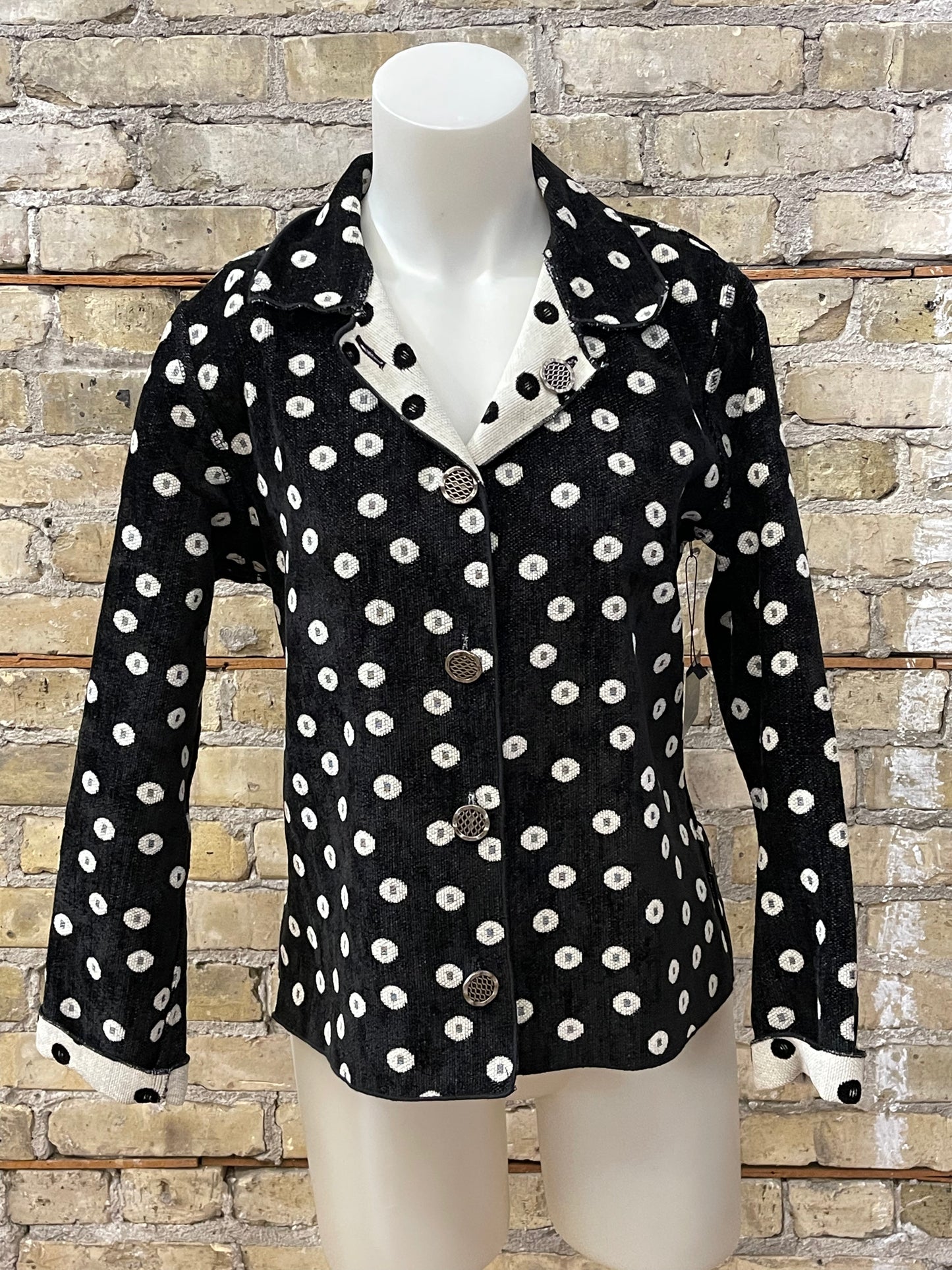 80s Black & White Reversible Jacket