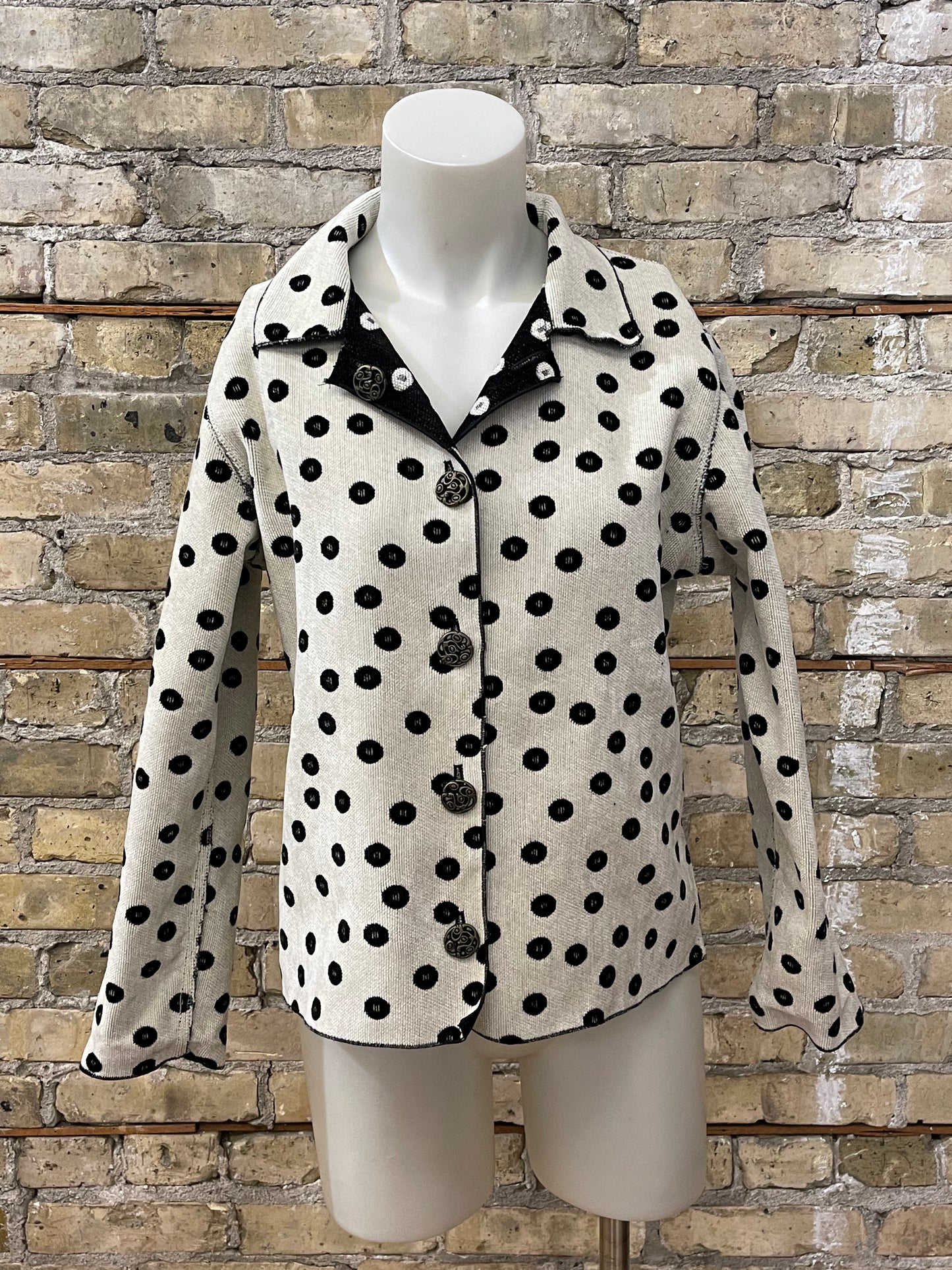 80s Black & White Reversible Jacket