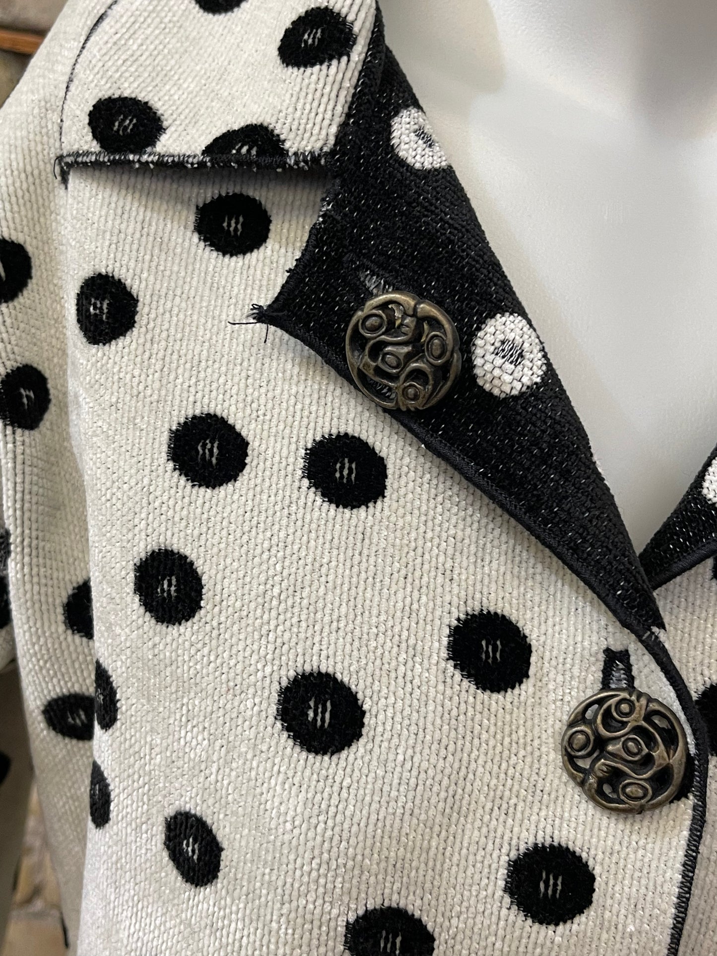 80s Black & White Reversible Jacket