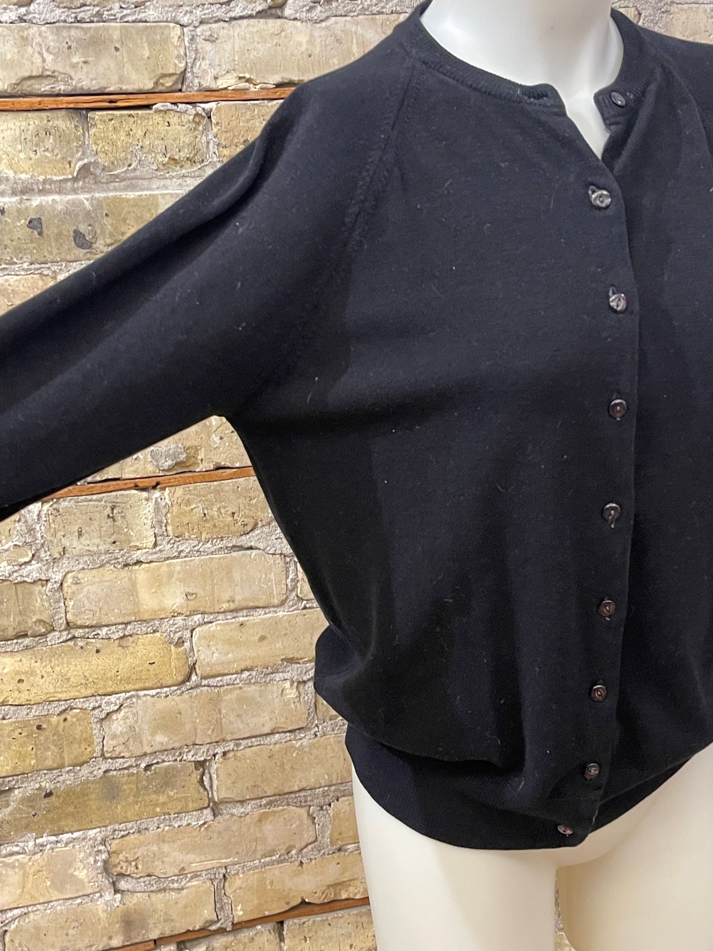 Black Cardigan Sweater