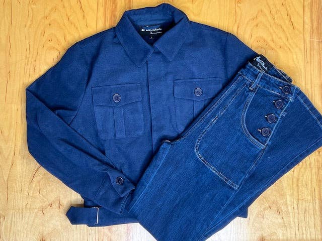 1940's Ida Work Jacket-Navy