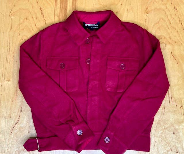 1940's Ida Work Jacket-Cranberry