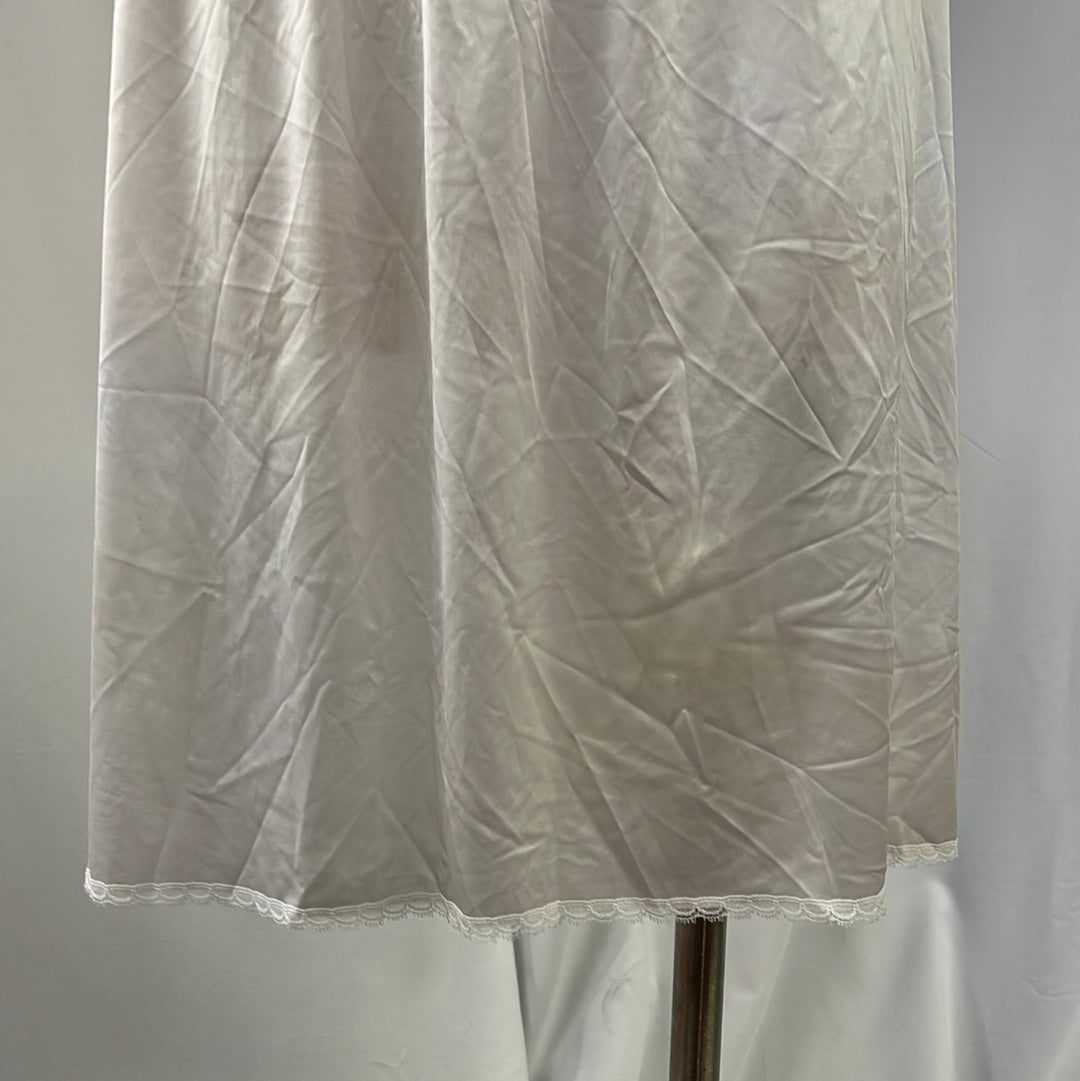 Soft White Half Skirt Slip