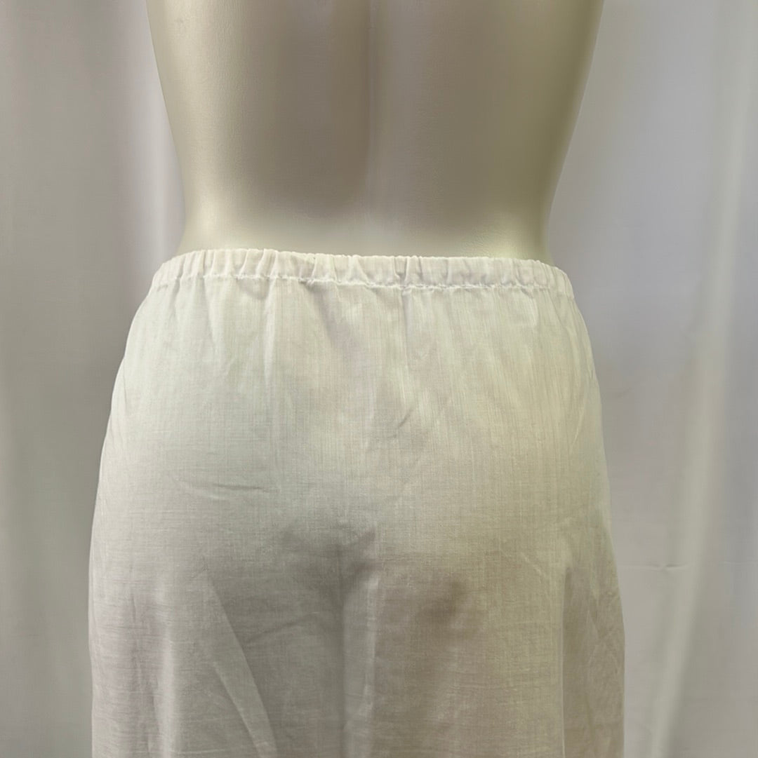 Plain White Cotton Slip