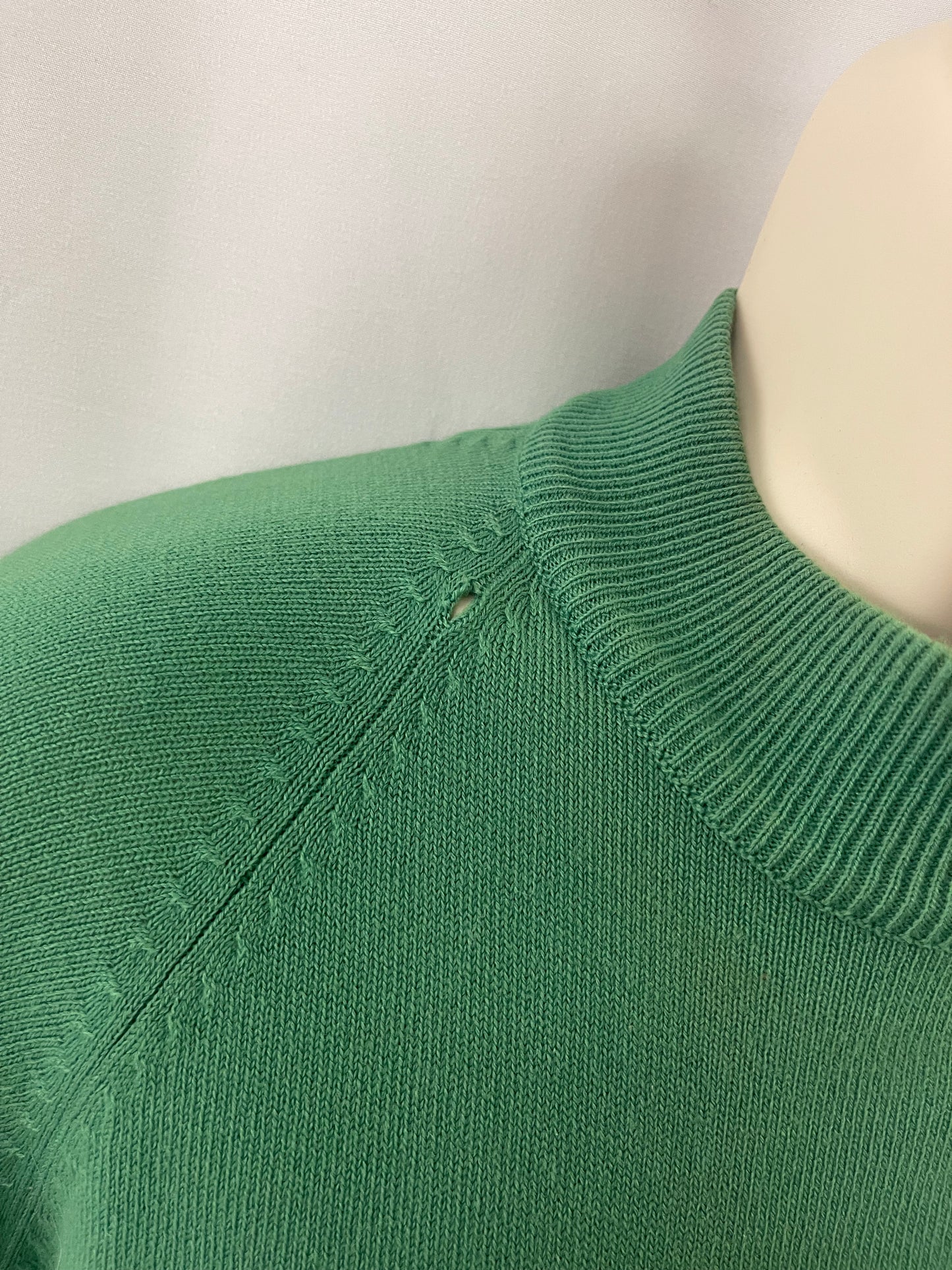 Solid Emerald Green Knit Shirt