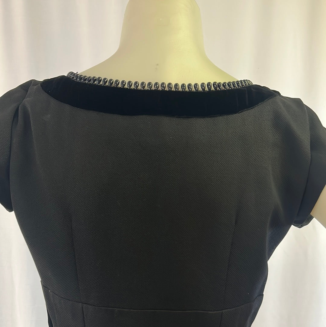 50s Jerry Parnis Black Dress