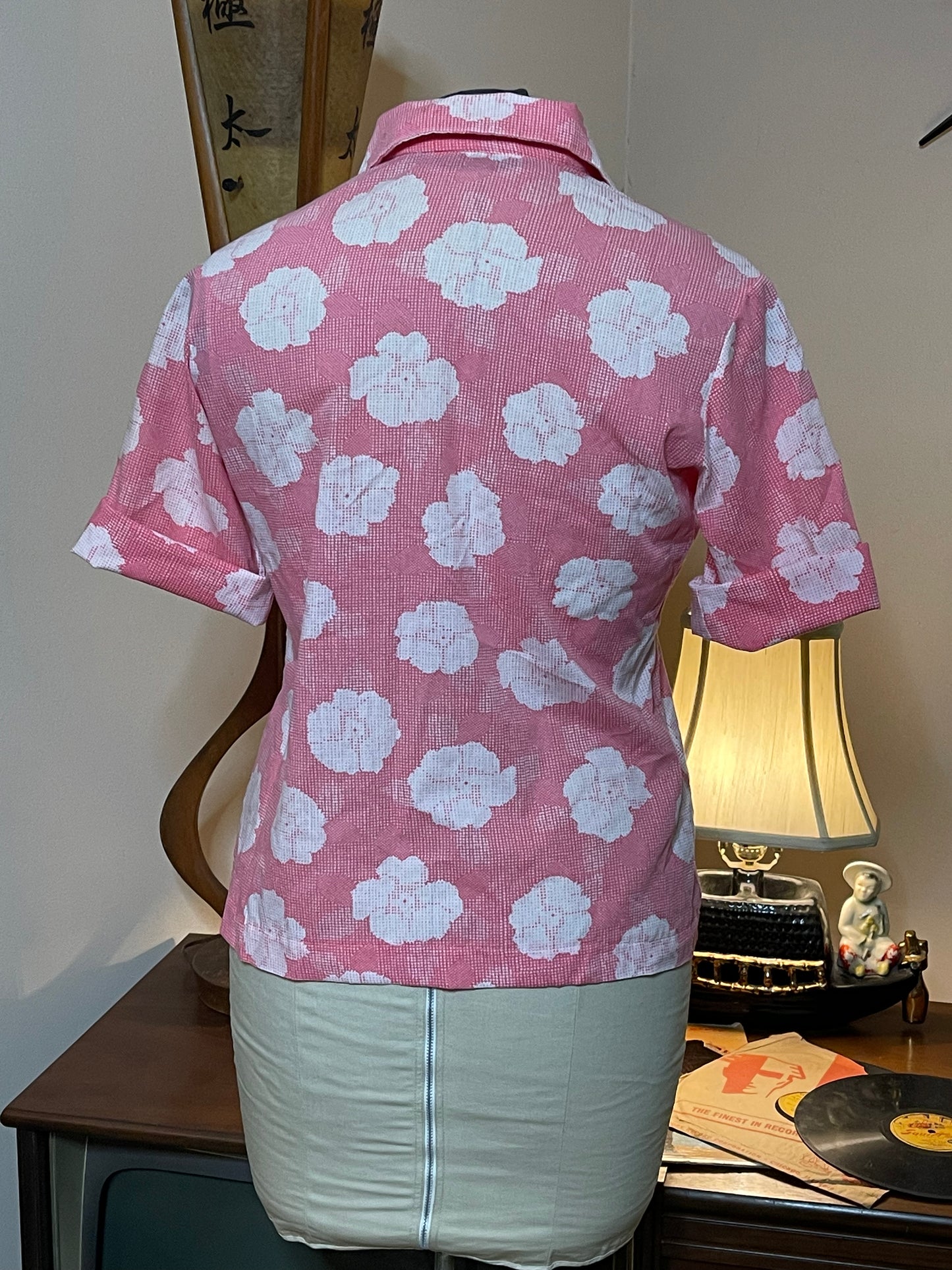 Pink Lady Manhattan Floral Blouse