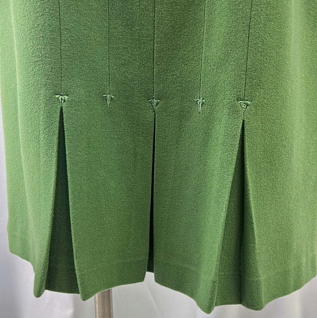 Women’s Green Wool Skirt