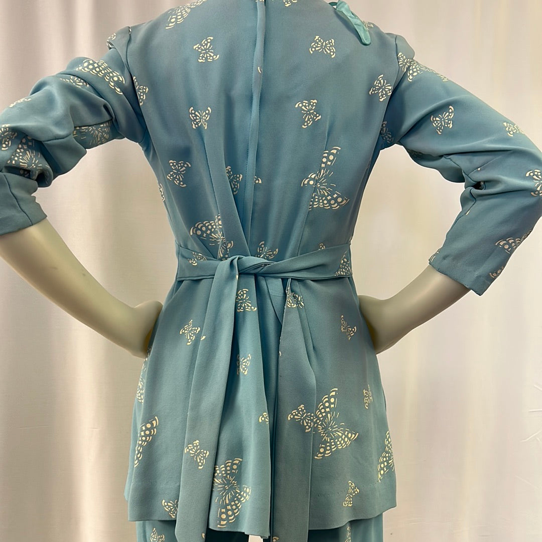 Two-Piece Butterfly Pajama Set