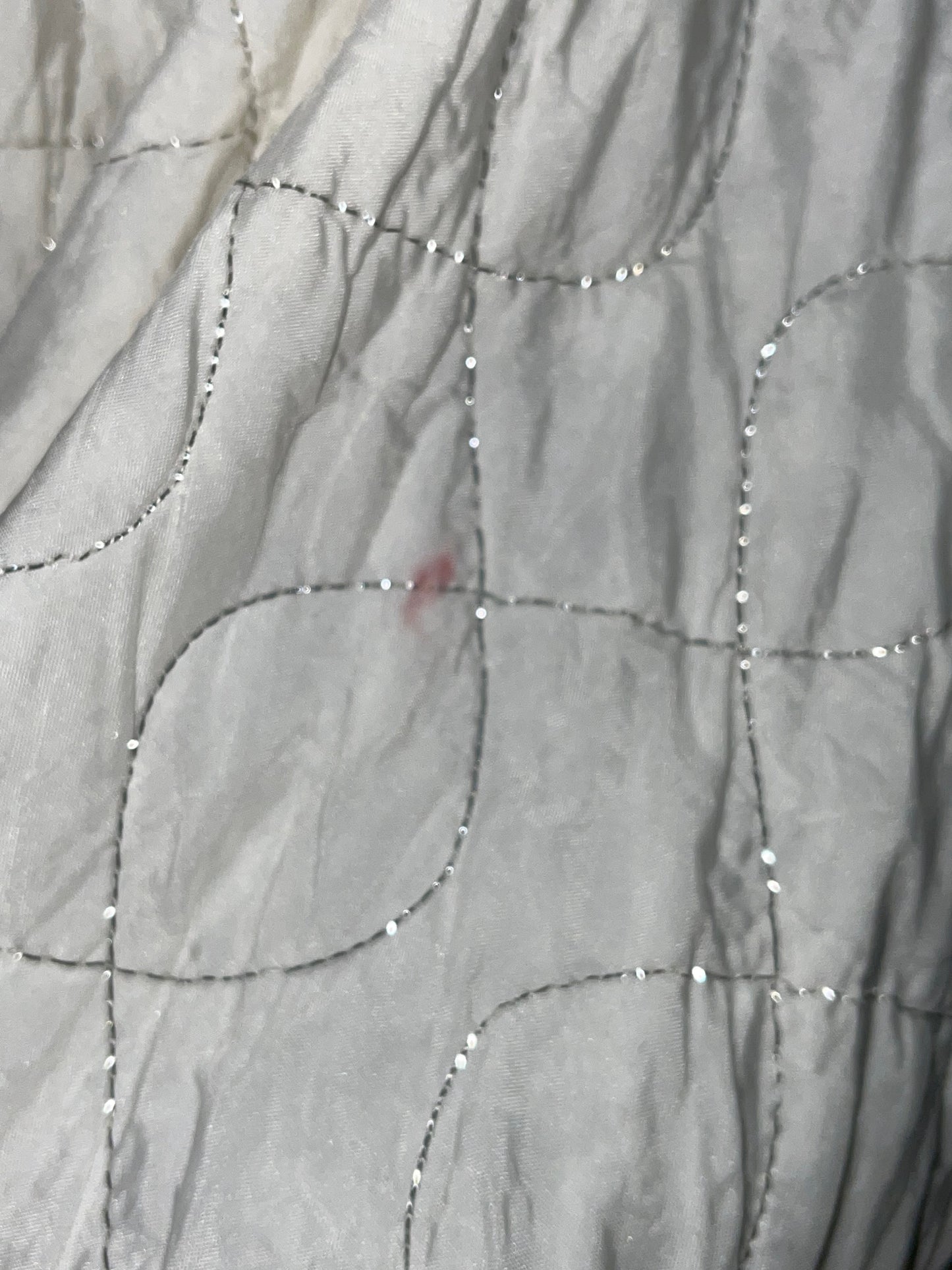 50s Ivory Quilted Skirt