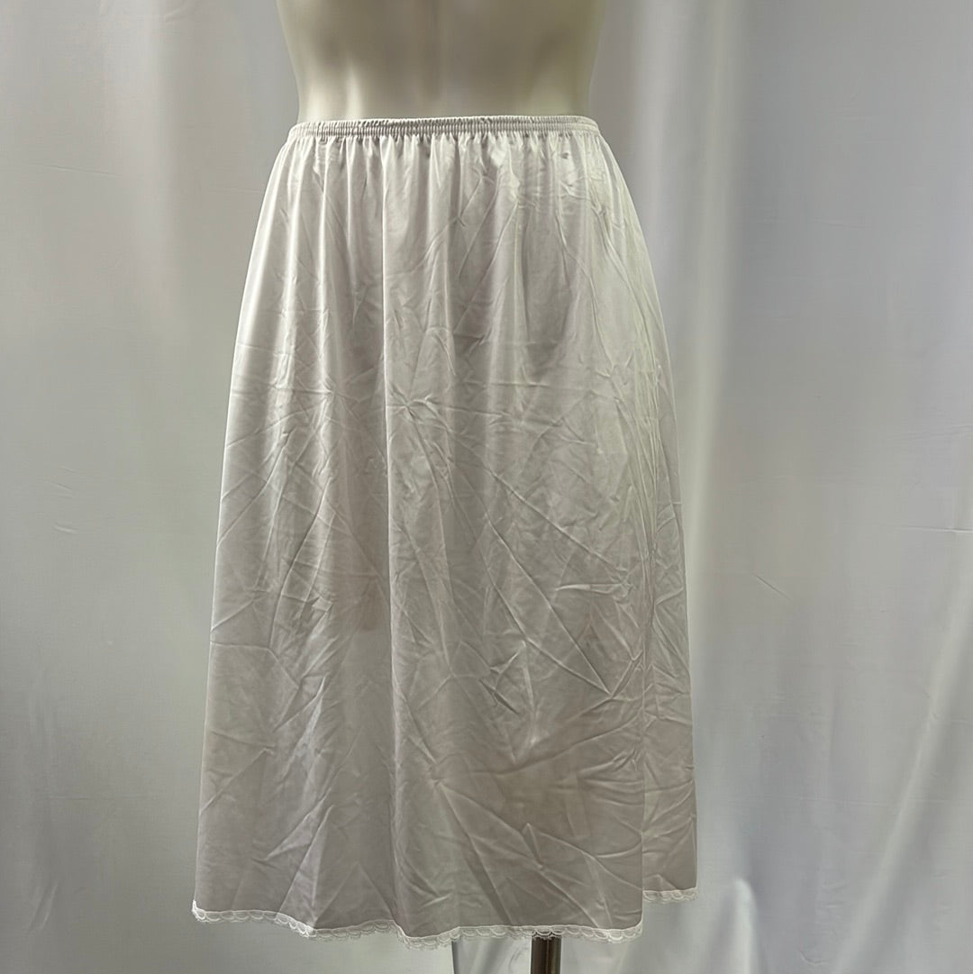 Soft White Half Skirt Slip
