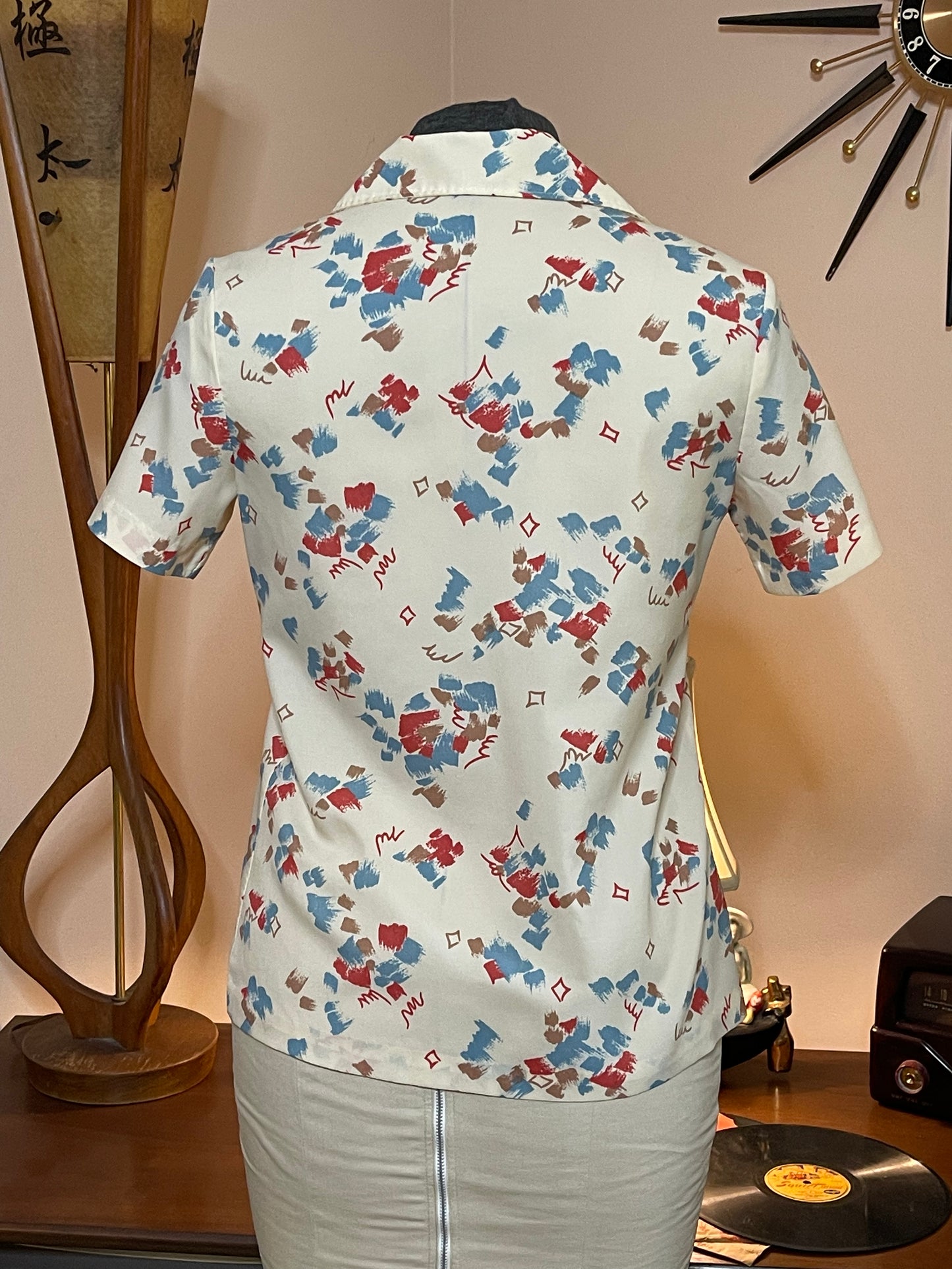 Cream Multi-Colored Shirt