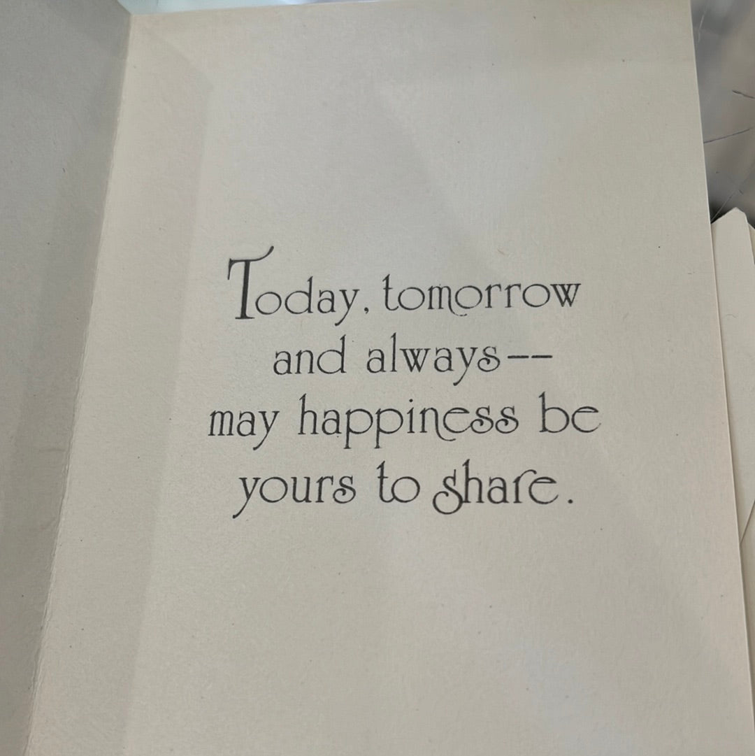 Wedding gift card
