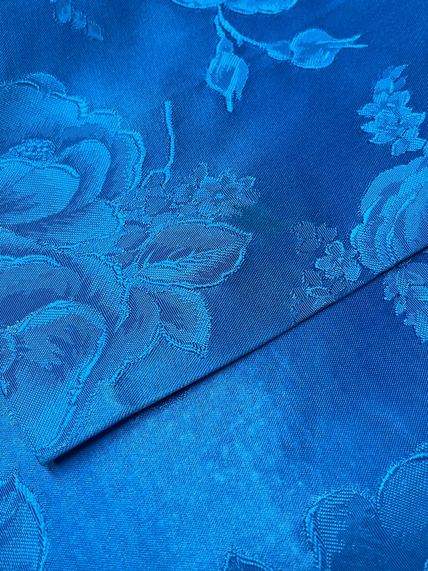 Royal Blue Brocade 2 Pc. Set