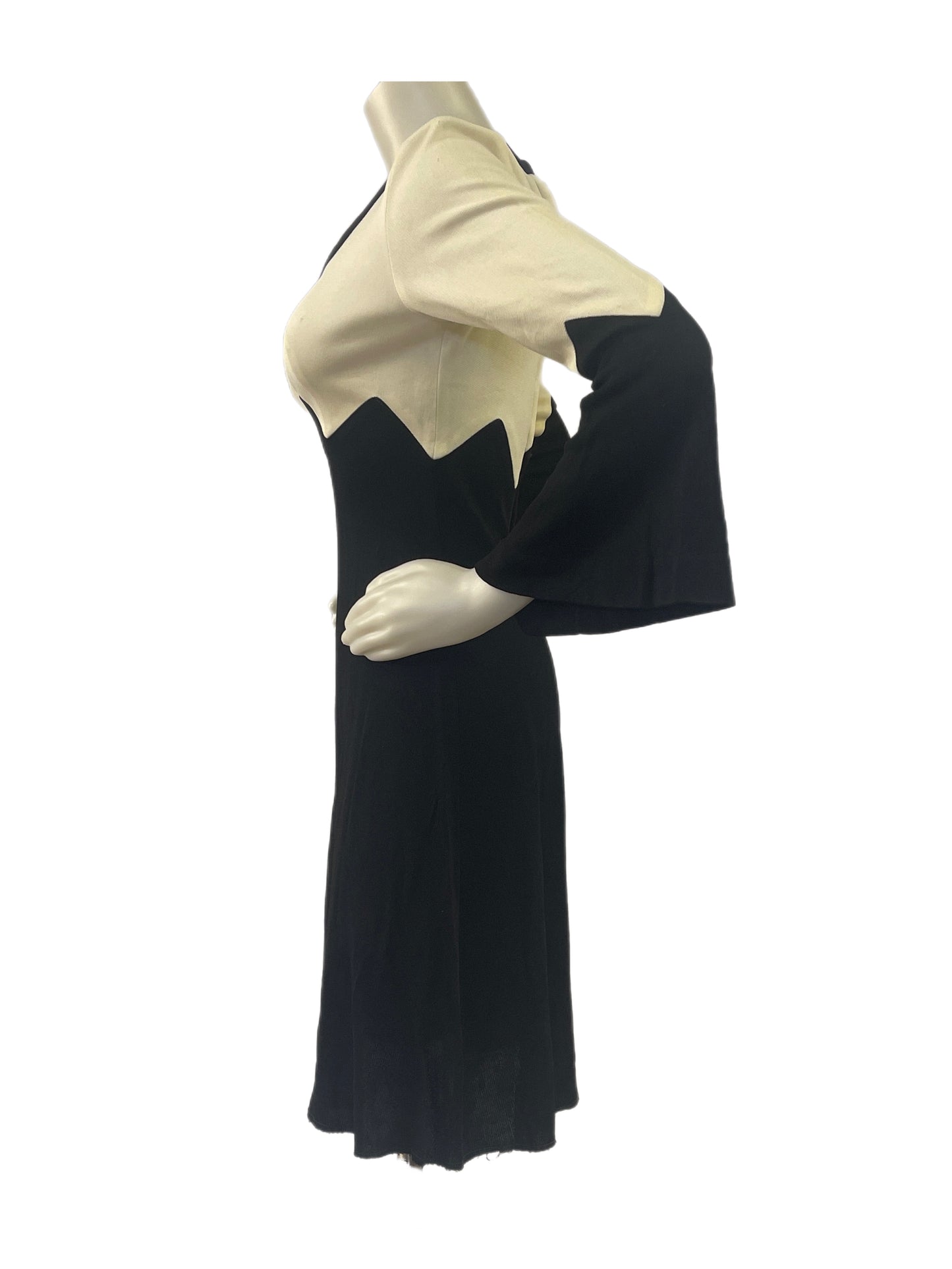 Black & Ivory Mod Mini Dress