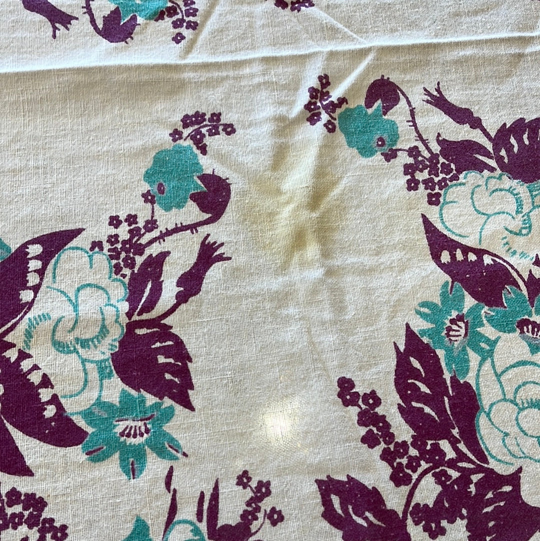 Blue and Purple pattern tablecloth