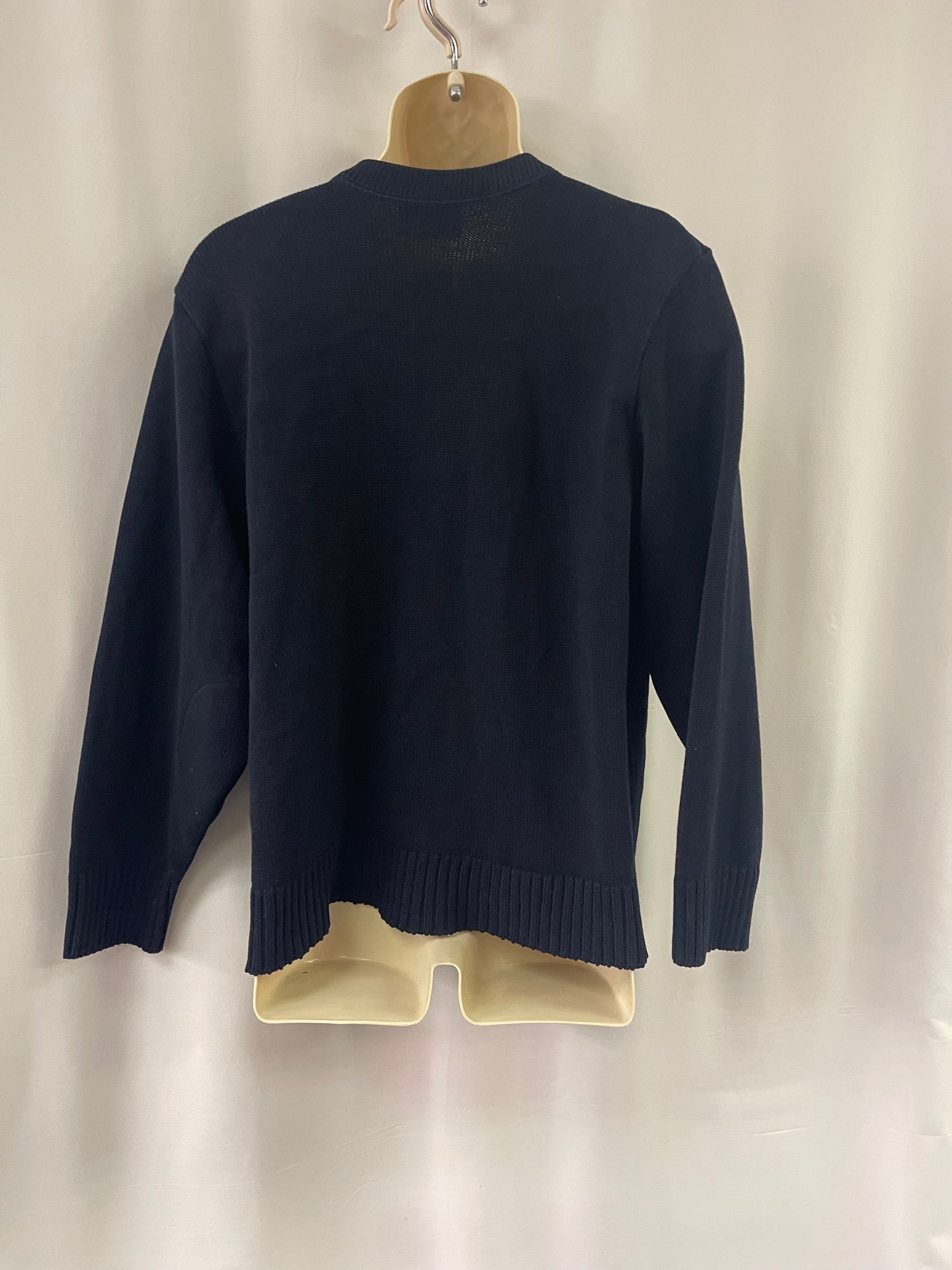 Navy Blue Knit Longsleeve Sweater