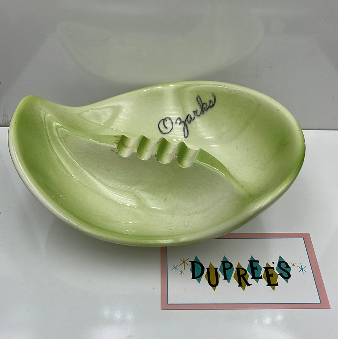 Green Ozarks souvenir Ashtray